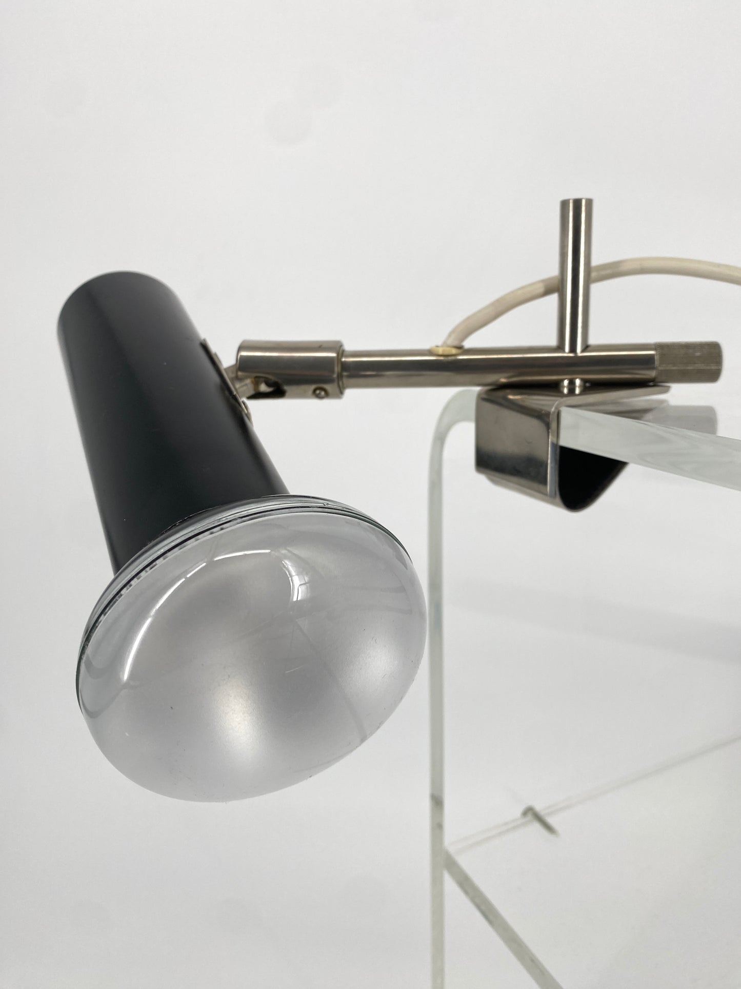 Klemmlampe im minimalistischen Design, von BEISL Leuchten, Deutschland 1970er