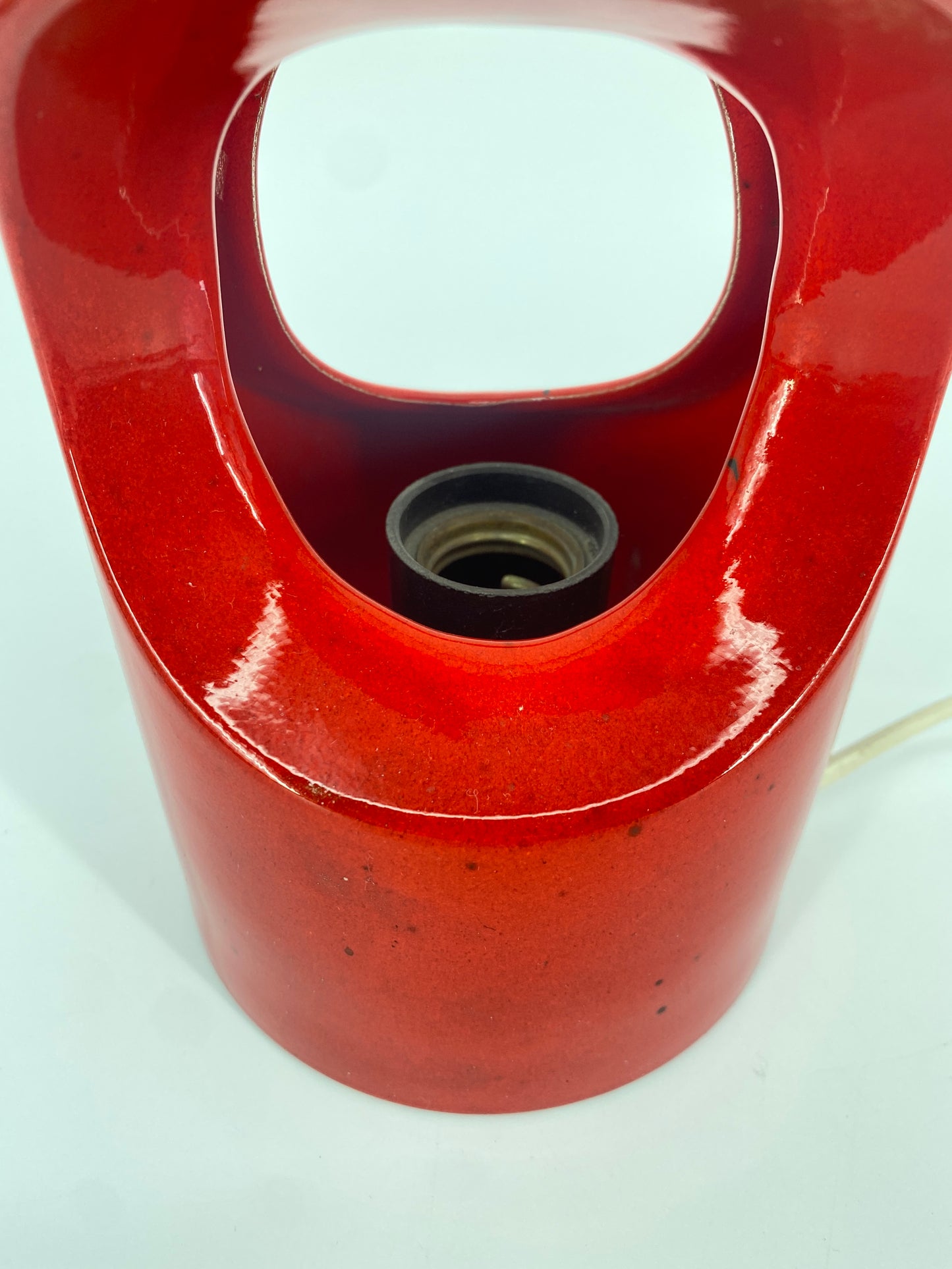 Keramik Tischlampe, 60er/70er