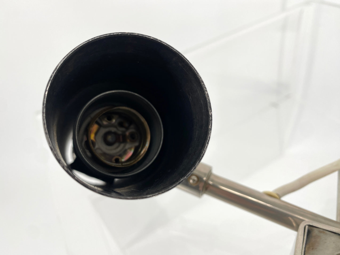 Klemmlampe im minimalistischen Design, von BEISL Leuchten, Deutschland 1970er