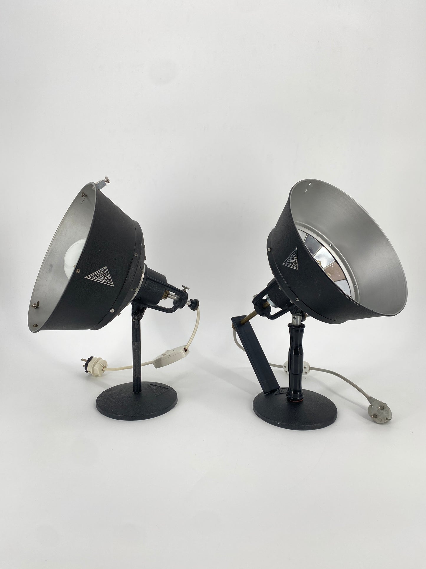 Tischlampe / Scheinwerfer von K. Weinert, Berlin, 1930er Jahre