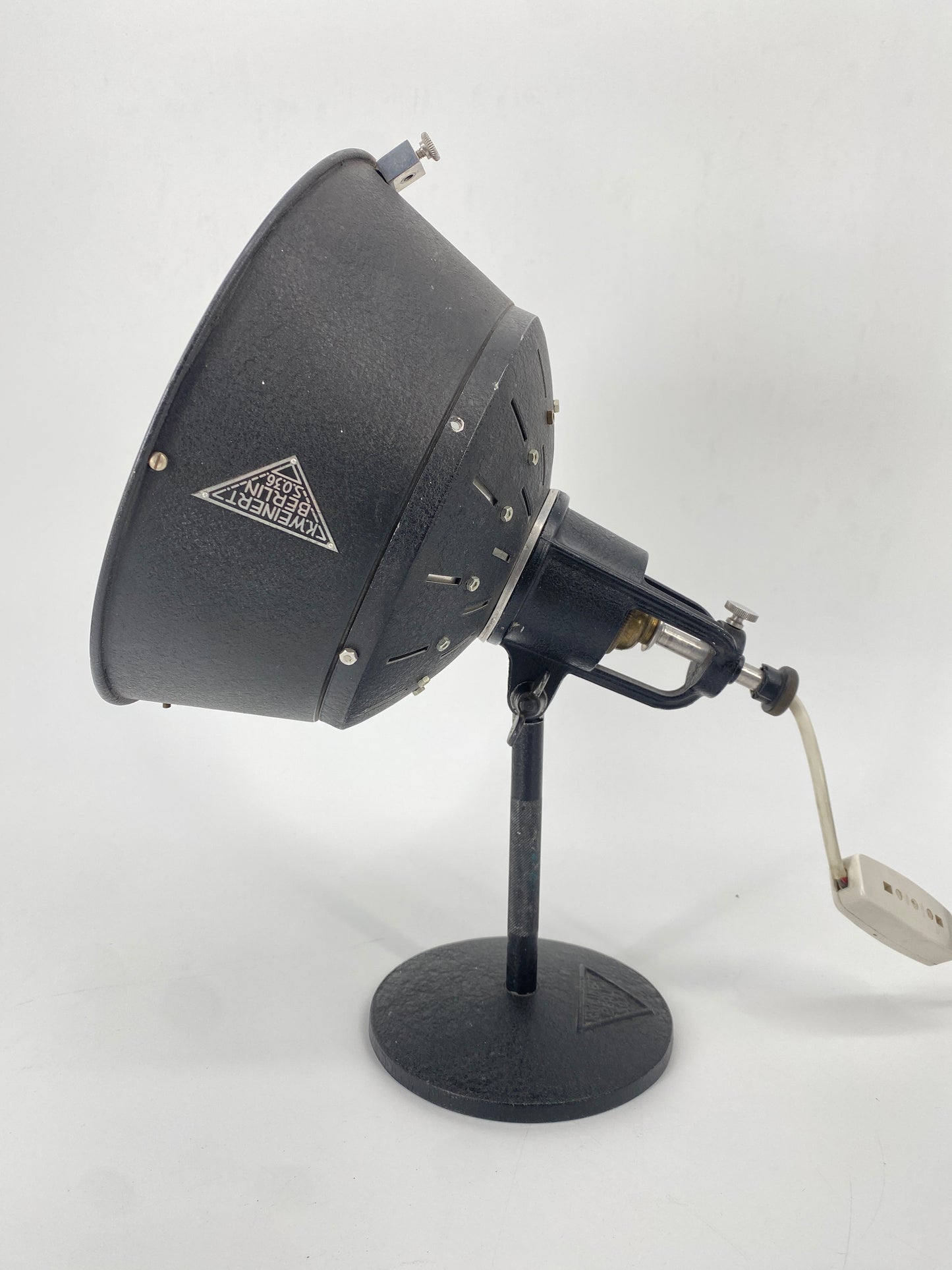 Tischlampe / Scheinwerfer von K. Weinert, Berlin, 1930er Jahre