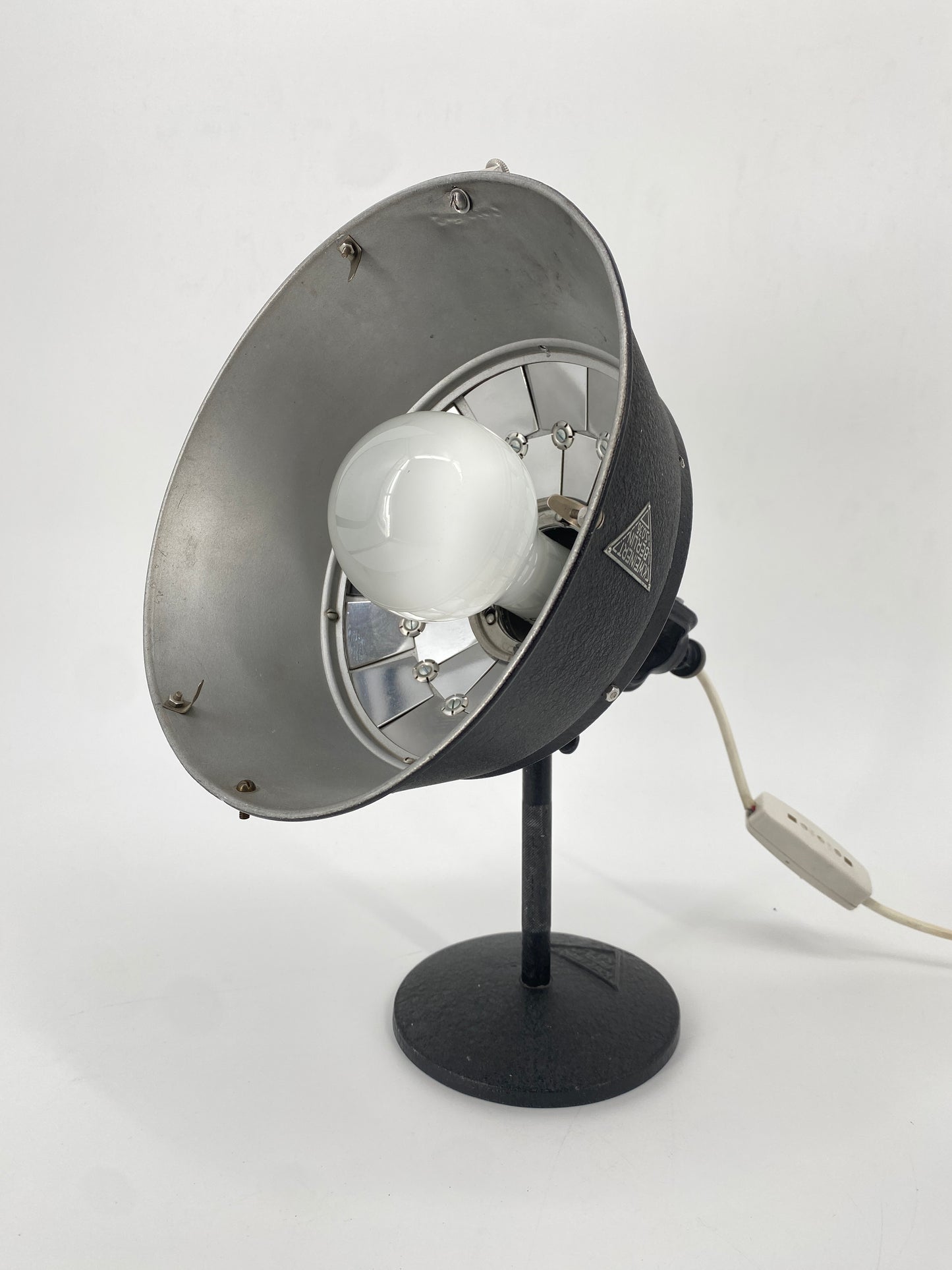 Tischlampe / Scheinwerfer von K. Weinert, Berlin, 1930er Jahre