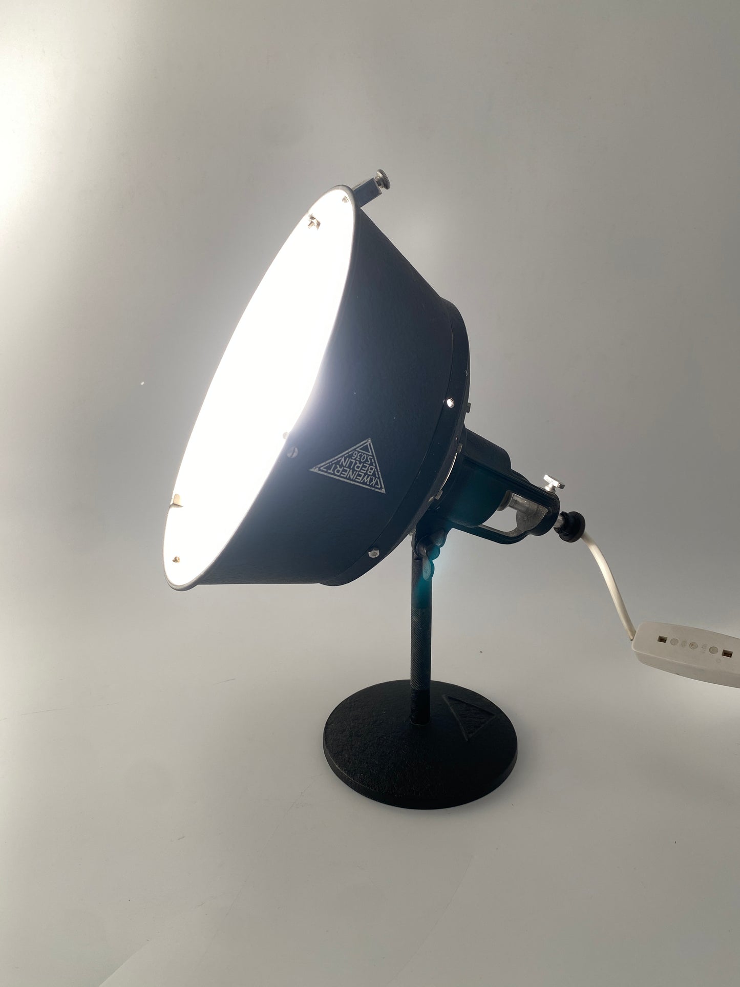 Tischlampe / Scheinwerfer von K. Weinert, Berlin, 1930er Jahre