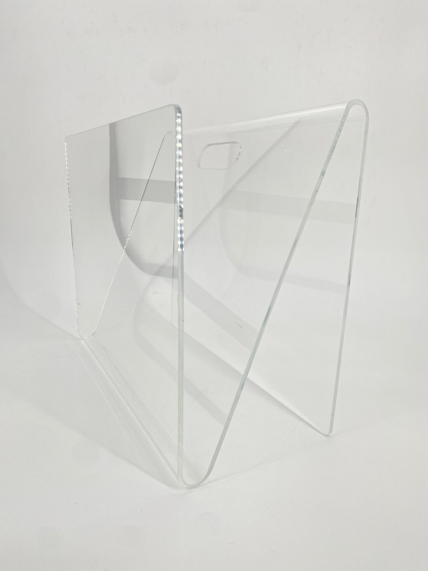 Zeitungsständer aus Plexiglas, 1970er Jahre