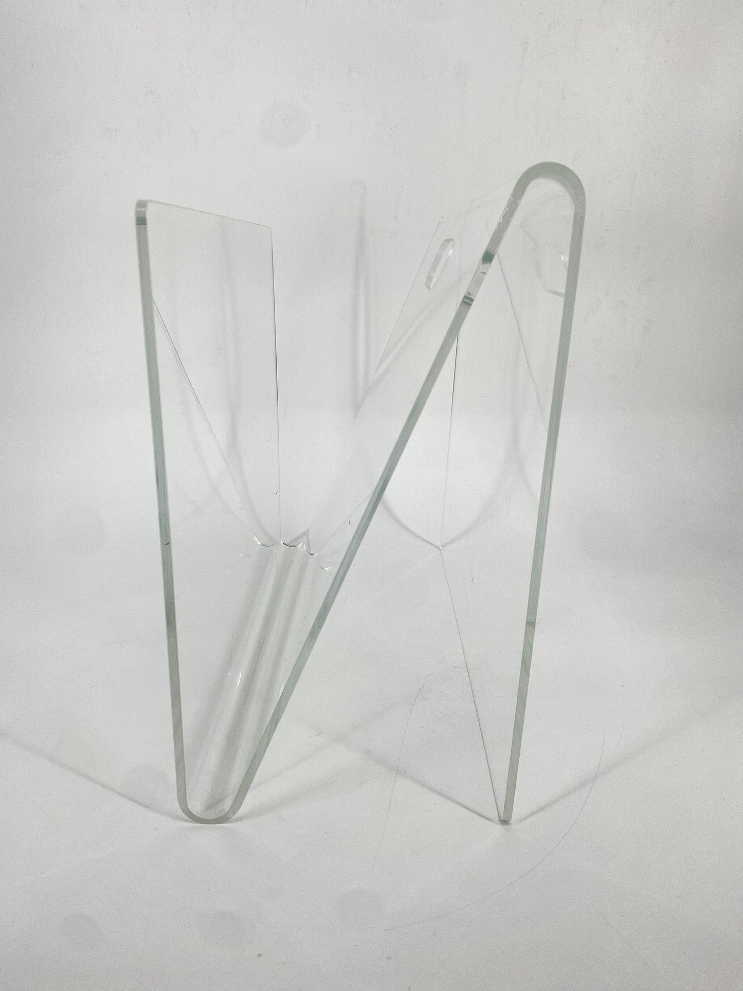 Zeitungsständer aus Plexiglas, 1970er Jahre