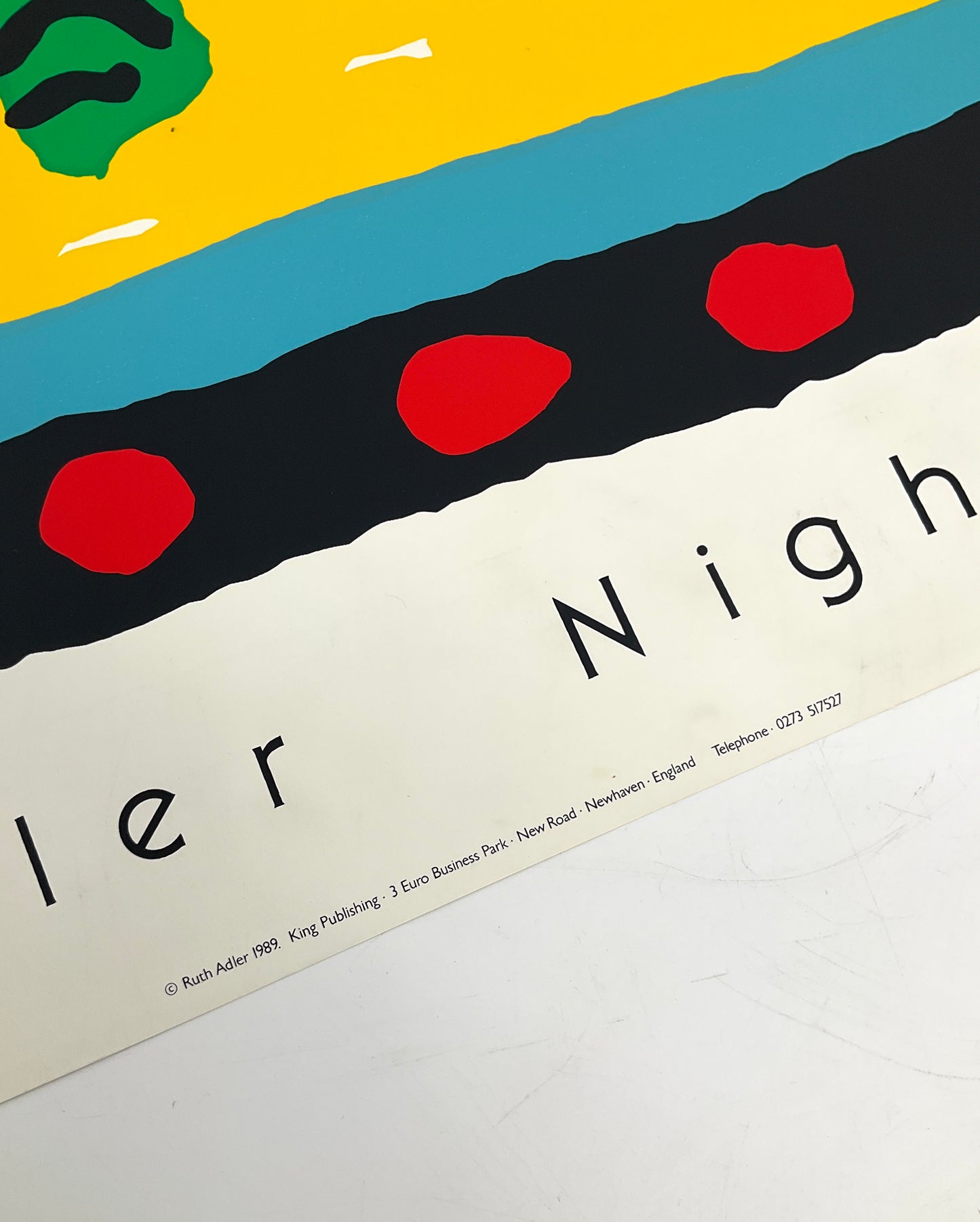 Siebdruck Plakat "Night Palm" von Ruth Adler, 1989