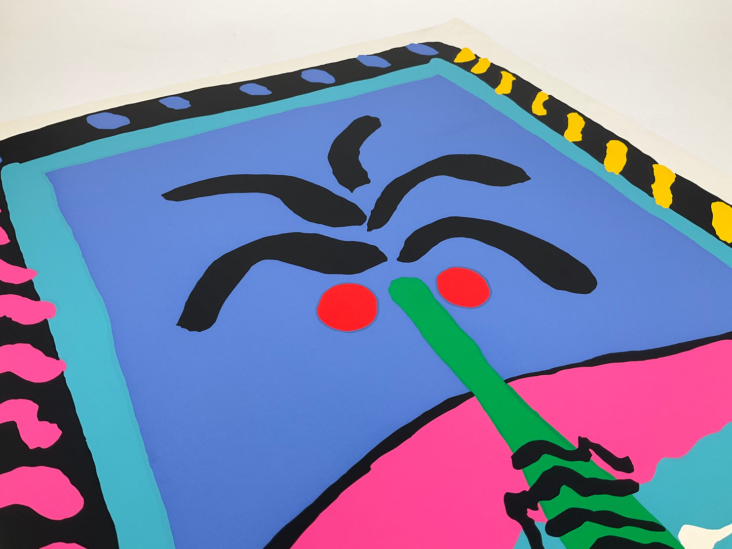 Siebdruck Plakat "Night Palm" von Ruth Adler, 1989
