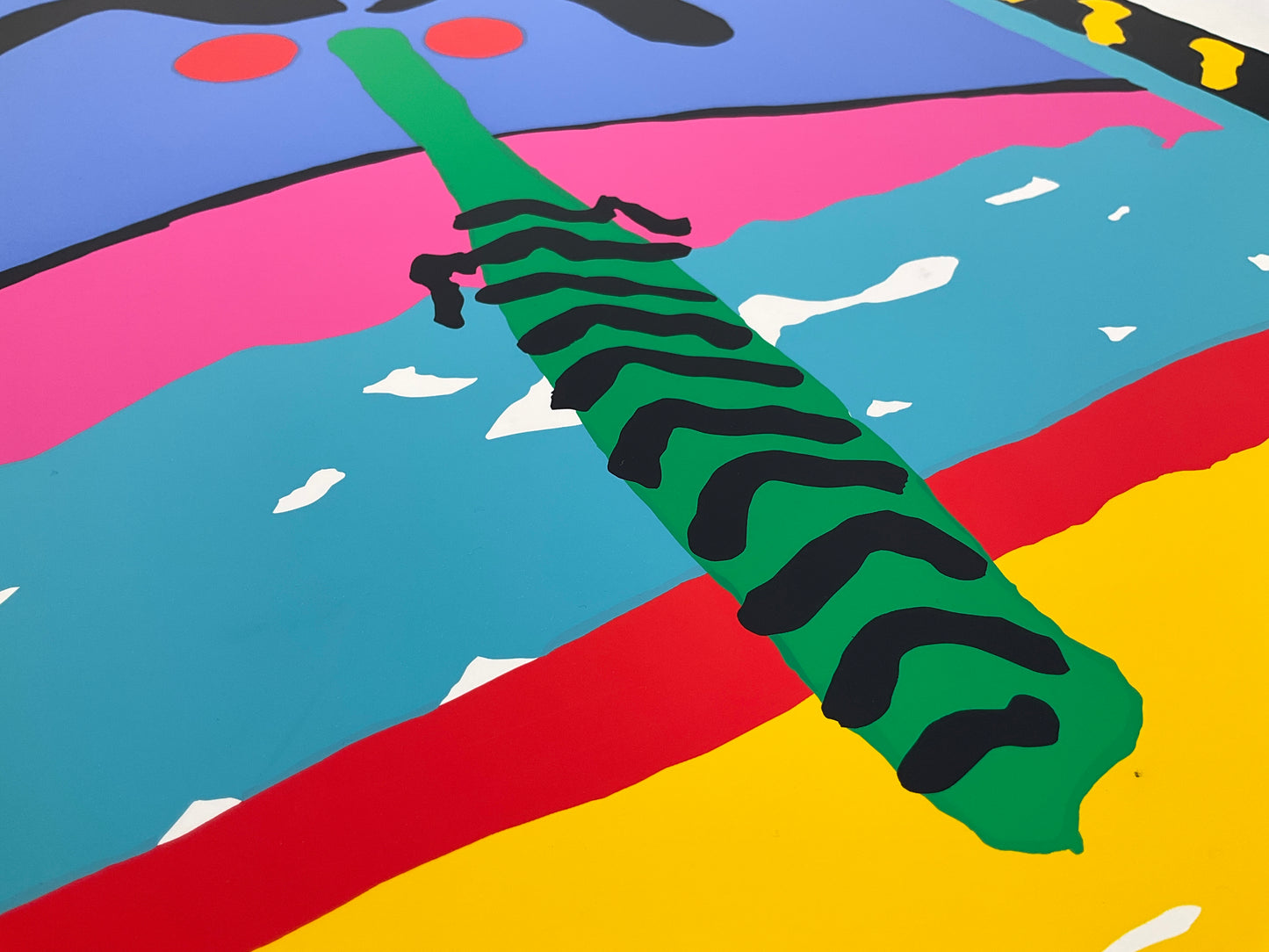Siebdruck Plakat "Night Palm" von Ruth Adler, 1989