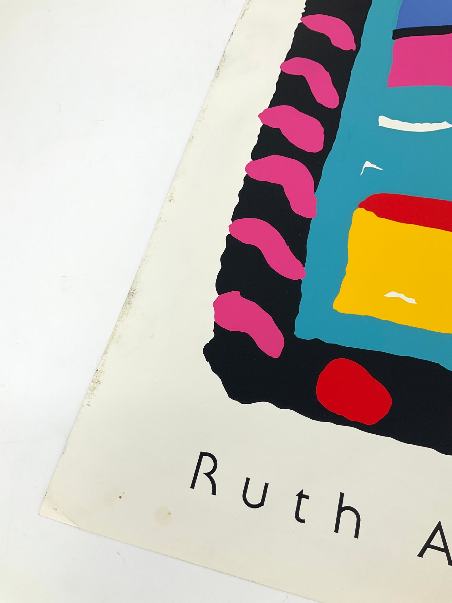 Siebdruck Plakat "Night Palm" von Ruth Adler, 1989