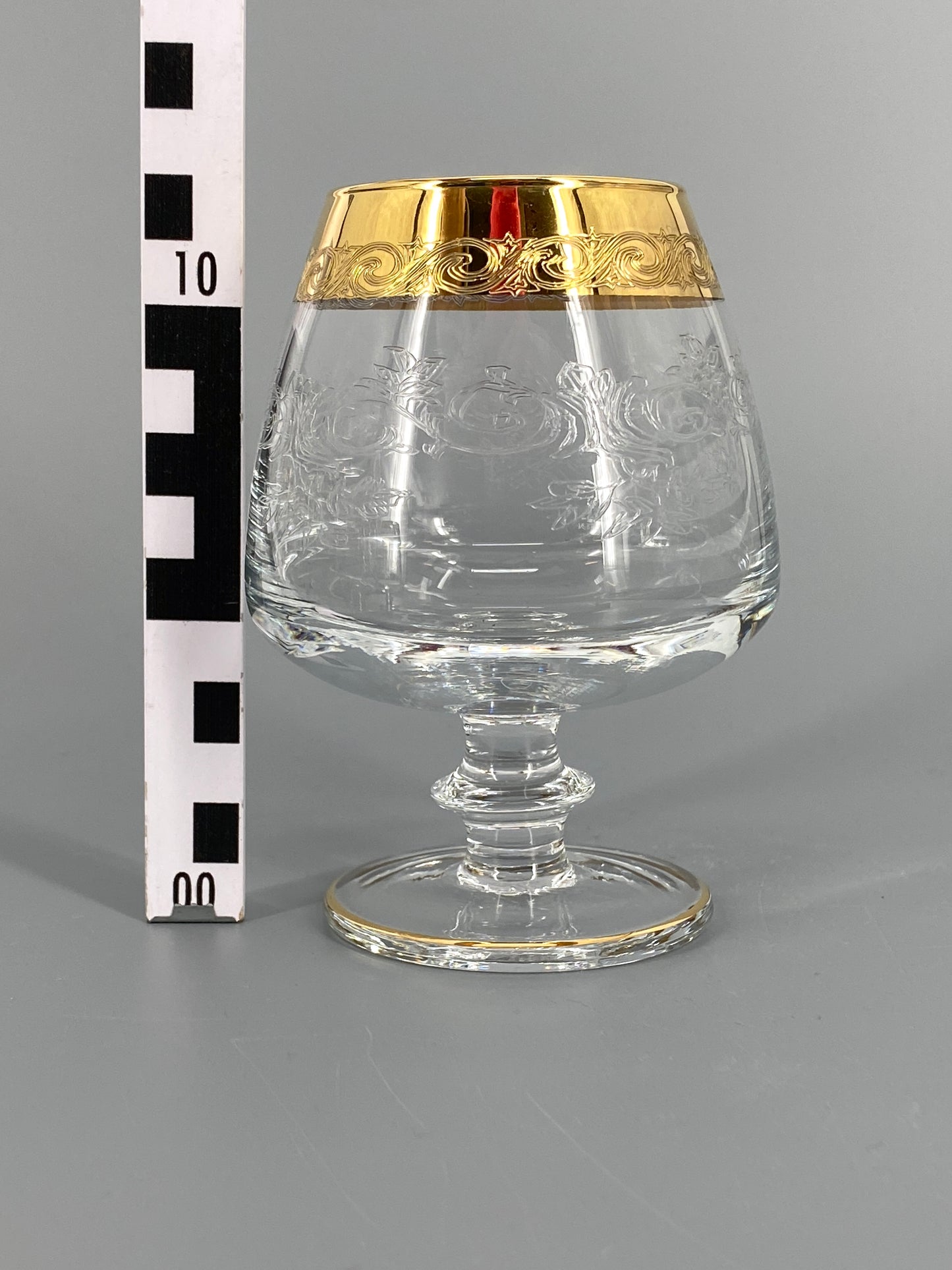 Vintage Murano Medici Trinkgläser mit Goldrand aus Italien, 11 Stk.