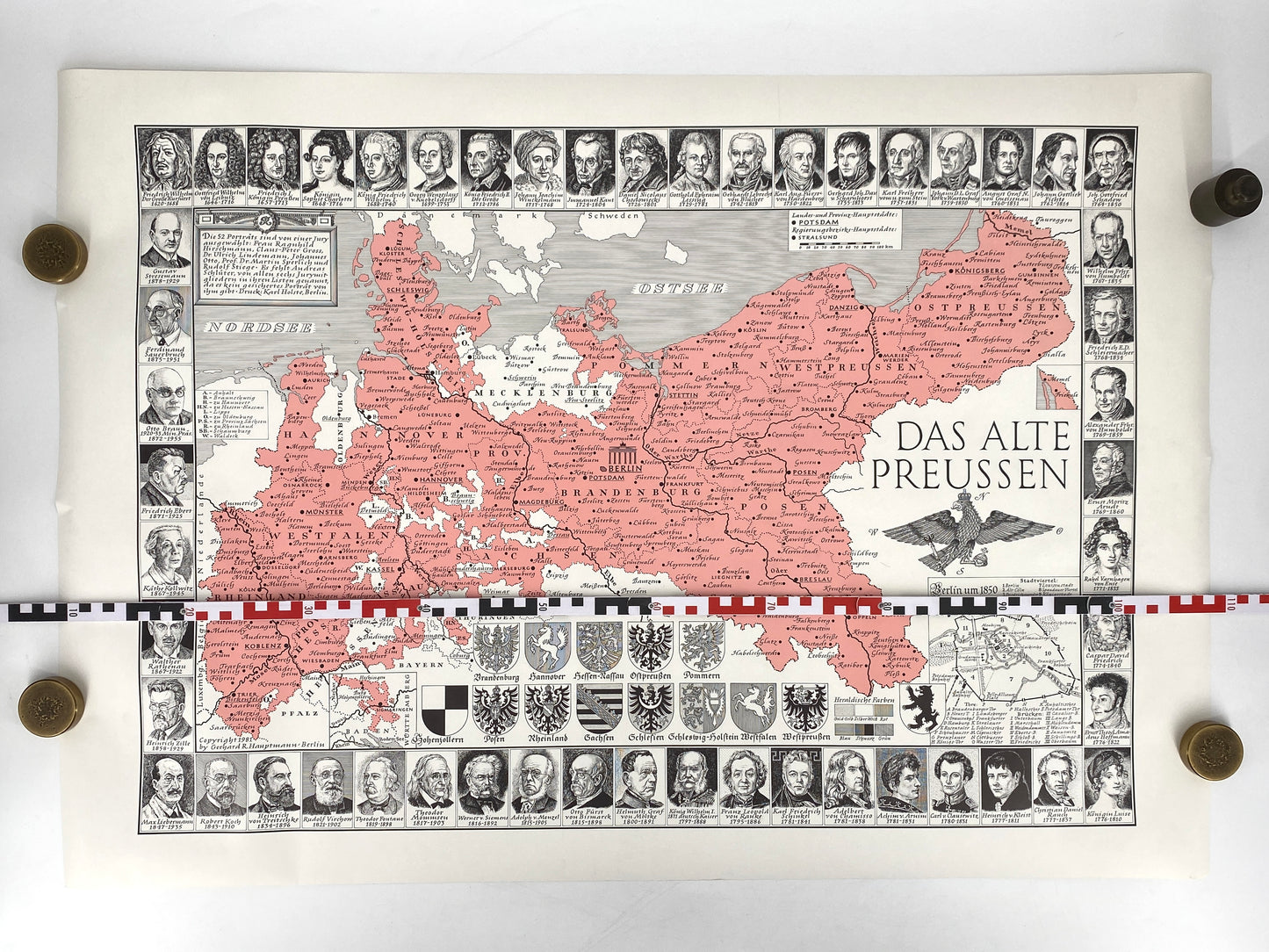 Landkarte "Das alte Preußen", 1981