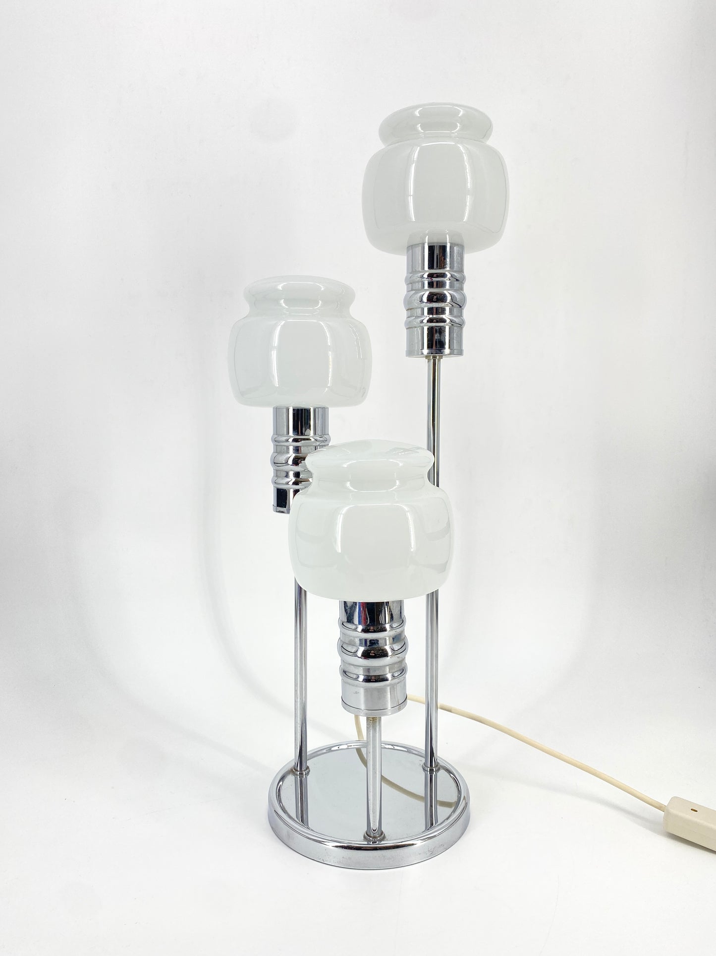 3-flammige Tischlampe von Josef Sölken, 70er Space Age