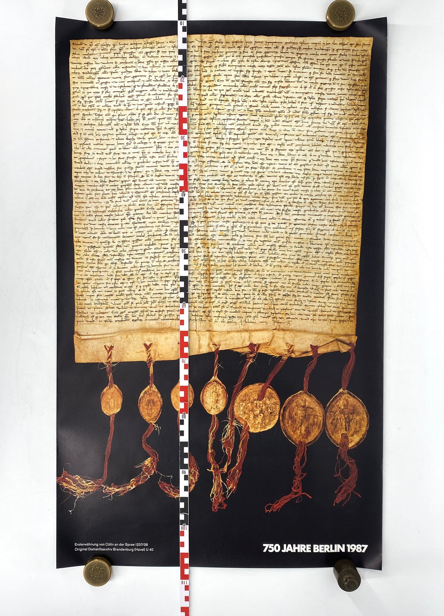 Plakat "750 Jahre Berlin", die erste urkundliche Erwähnung von Berlin, 1987