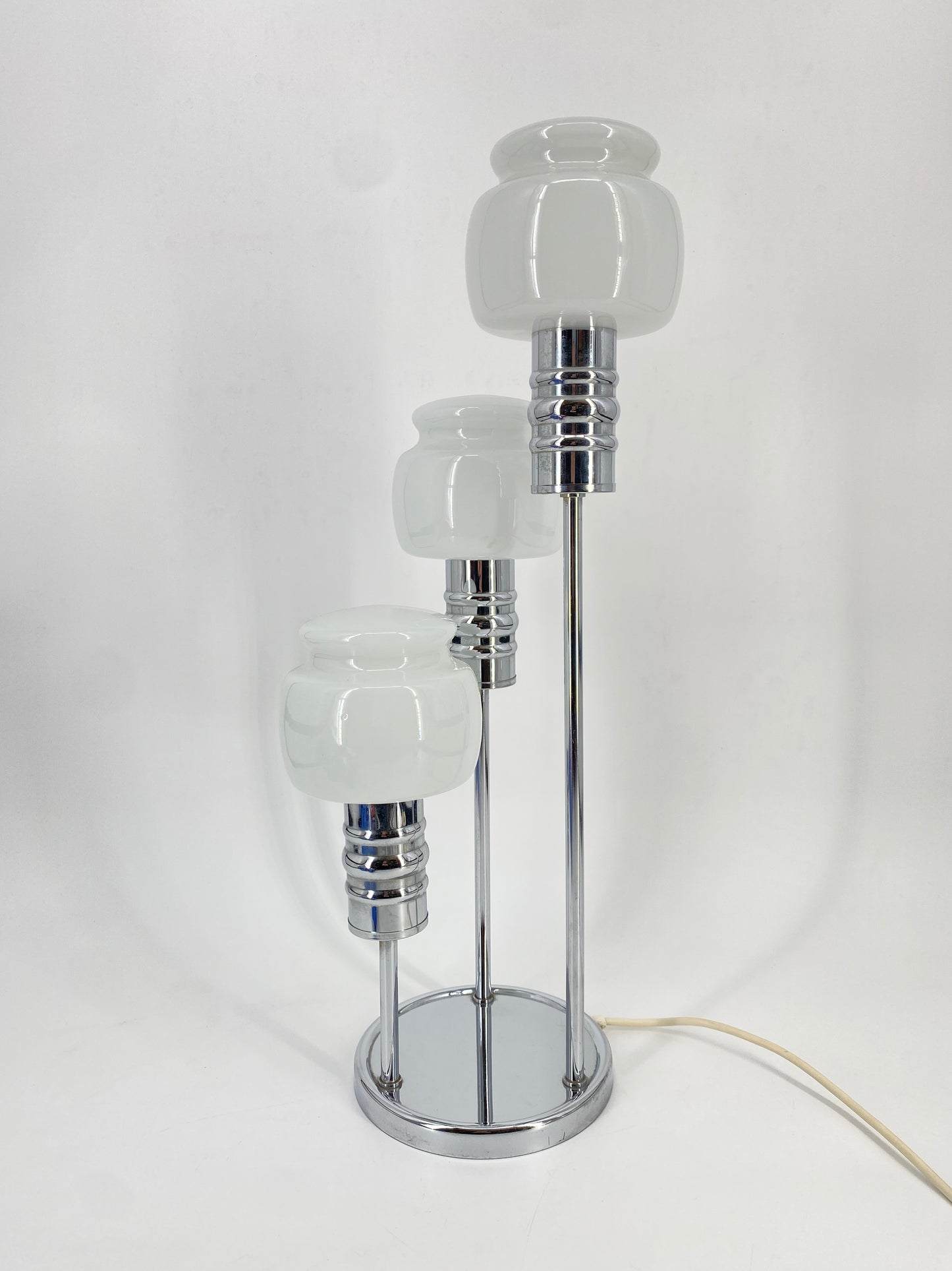 3-flammige Tischlampe von Josef Sölken, 70er Space Age
