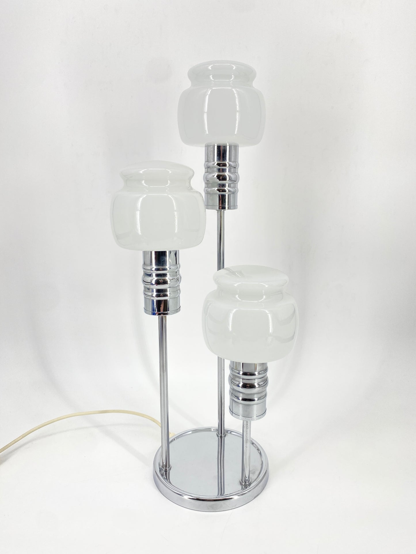 3-flammige Tischlampe von Josef Sölken, 70er Space Age