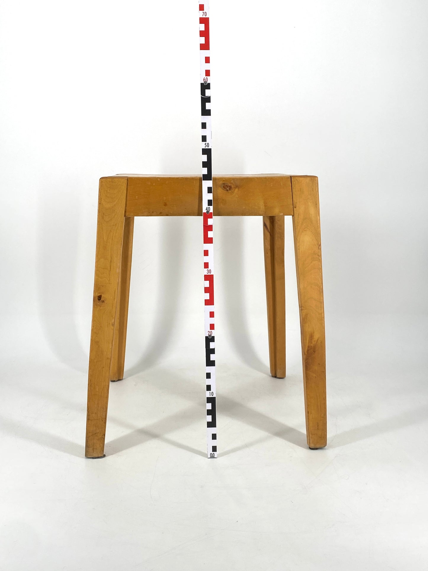 Mid Century Holz Hocker oder Beistelltisch, 1960er