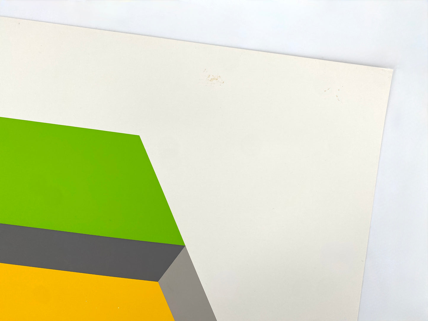 Nummerierter Farbsiebdruck aus der Serie "Duales Objekt" von Ernst Helmstädter (1924‒2018), 1973