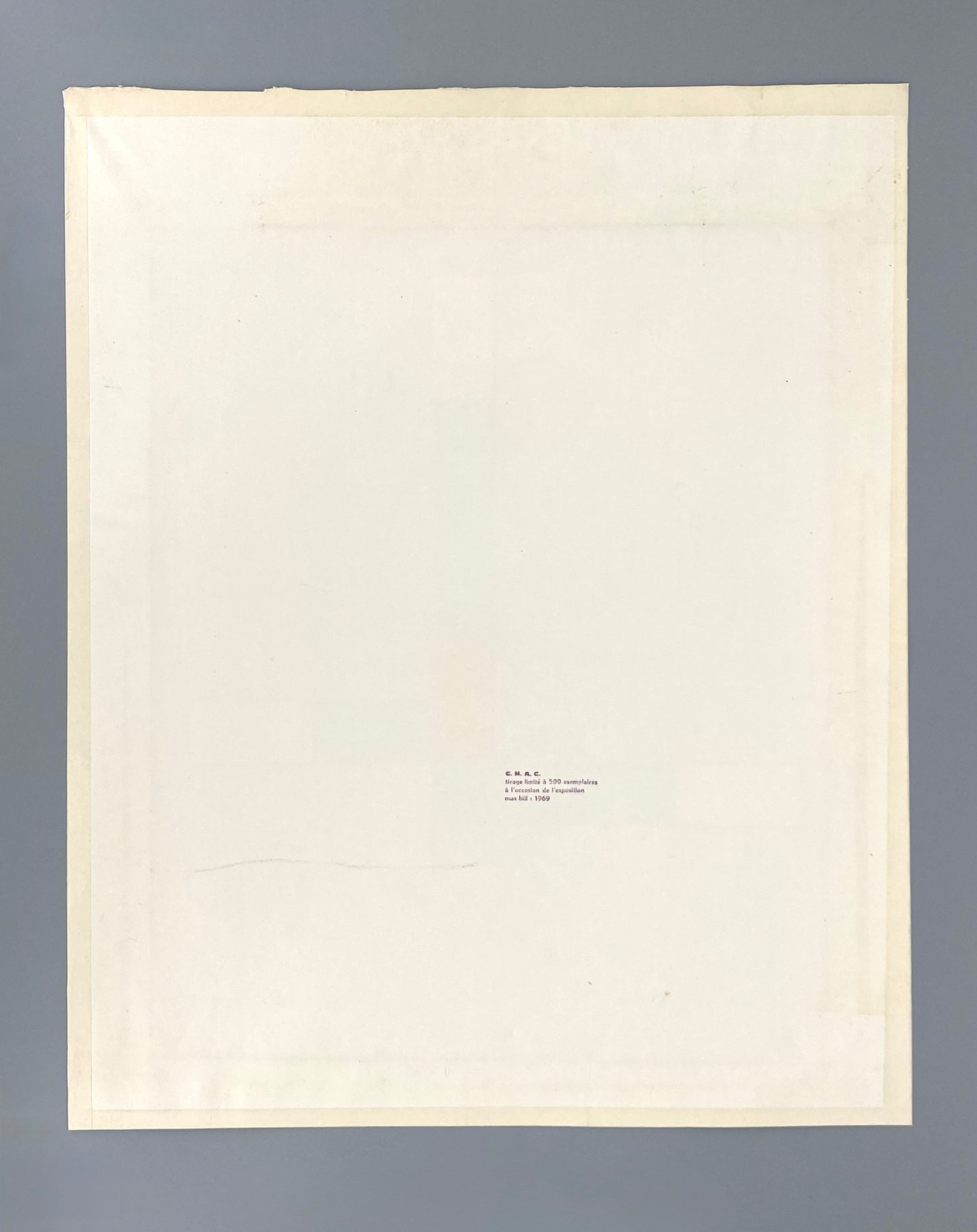 Signierter und nummerierter Farbsiebdruck von Max Bill (1908‒1994), 1969