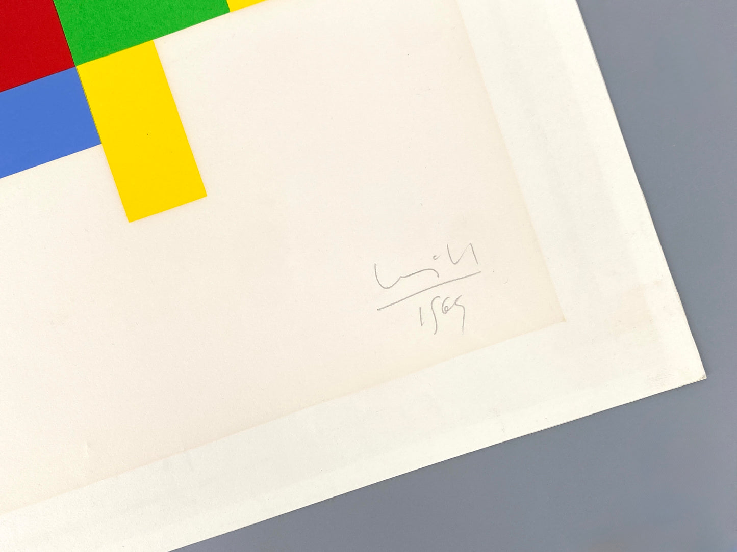 Signierter und nummerierter Farbsiebdruck von Max Bill (1908‒1994), 1969