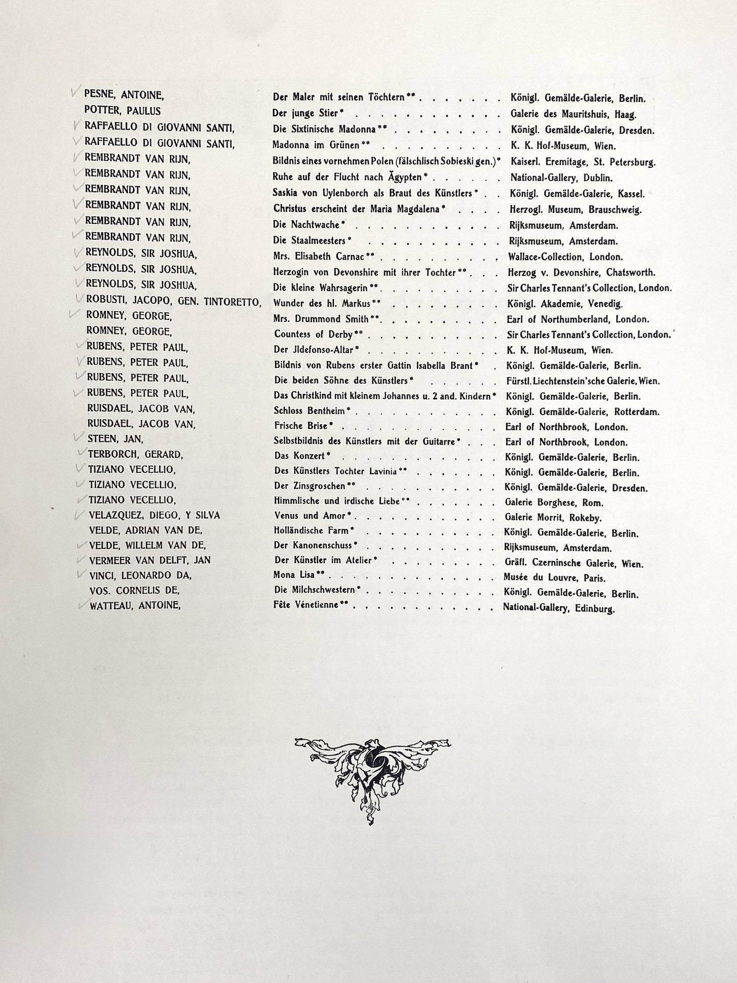 Mappen mit Grafiken in Halbledereinband des Jugendstils, Meisterwerke der Malerei, Alte Meister, Berlin ca. 1900
