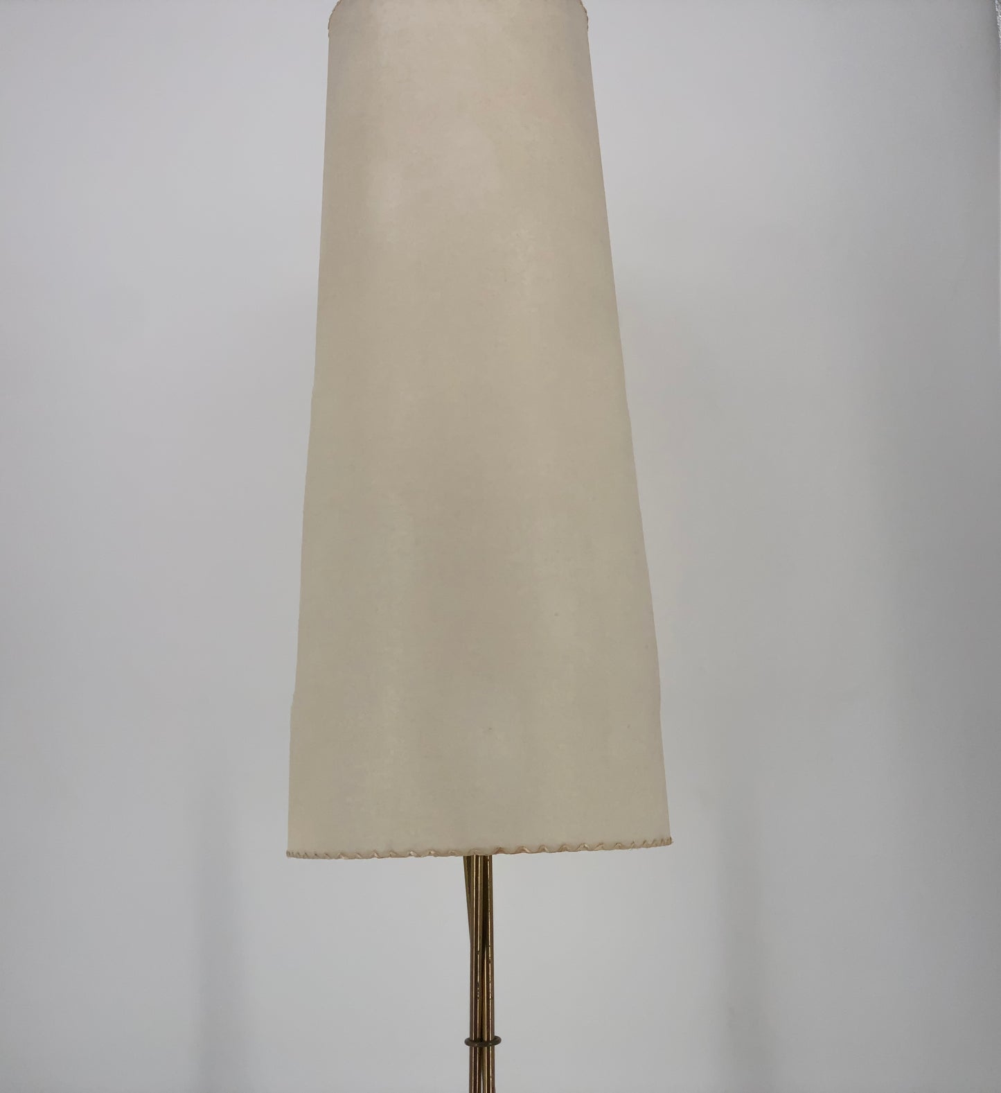 Stehlampe Messing, 50er