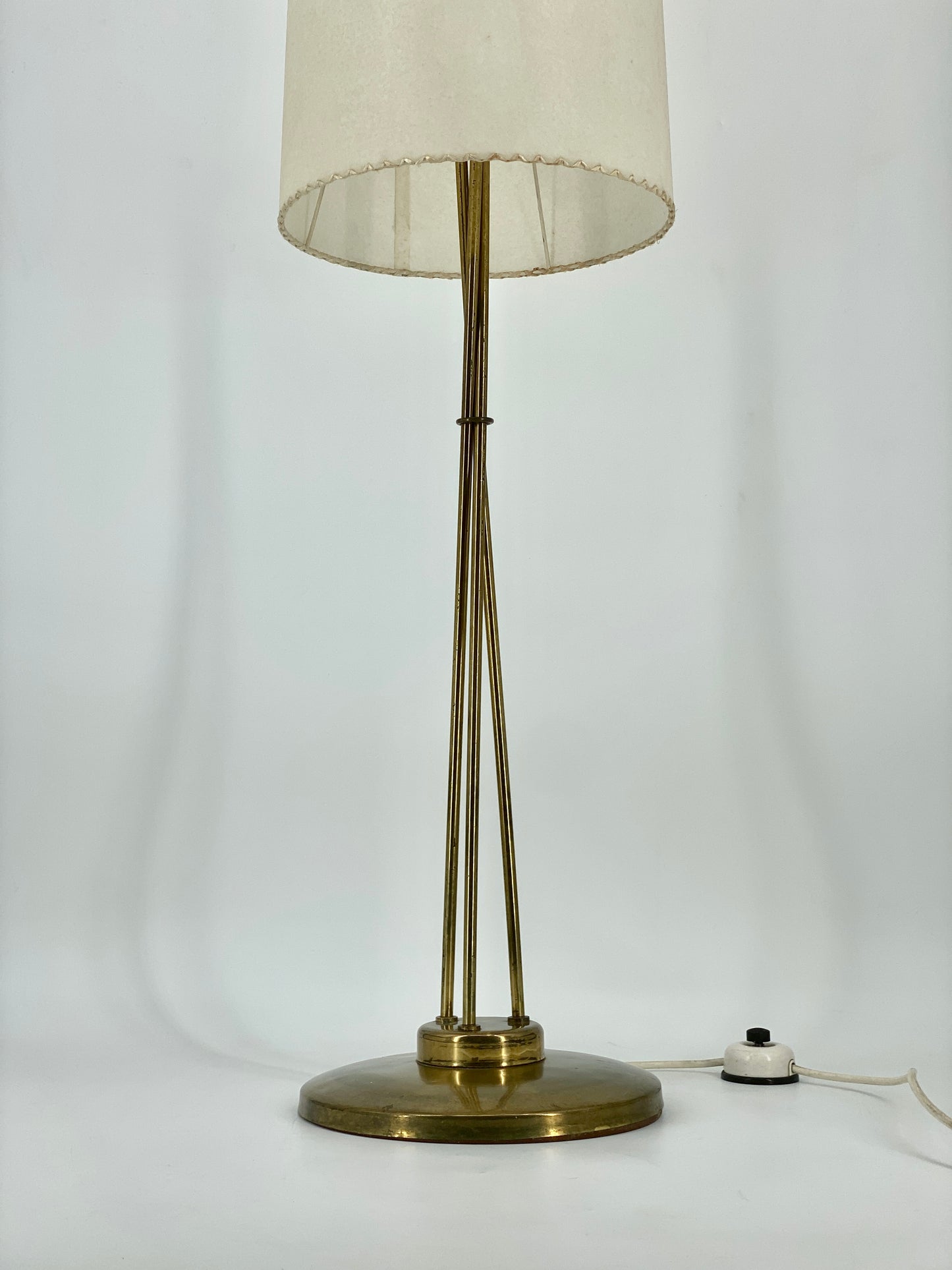 Stehlampe Messing, 50er