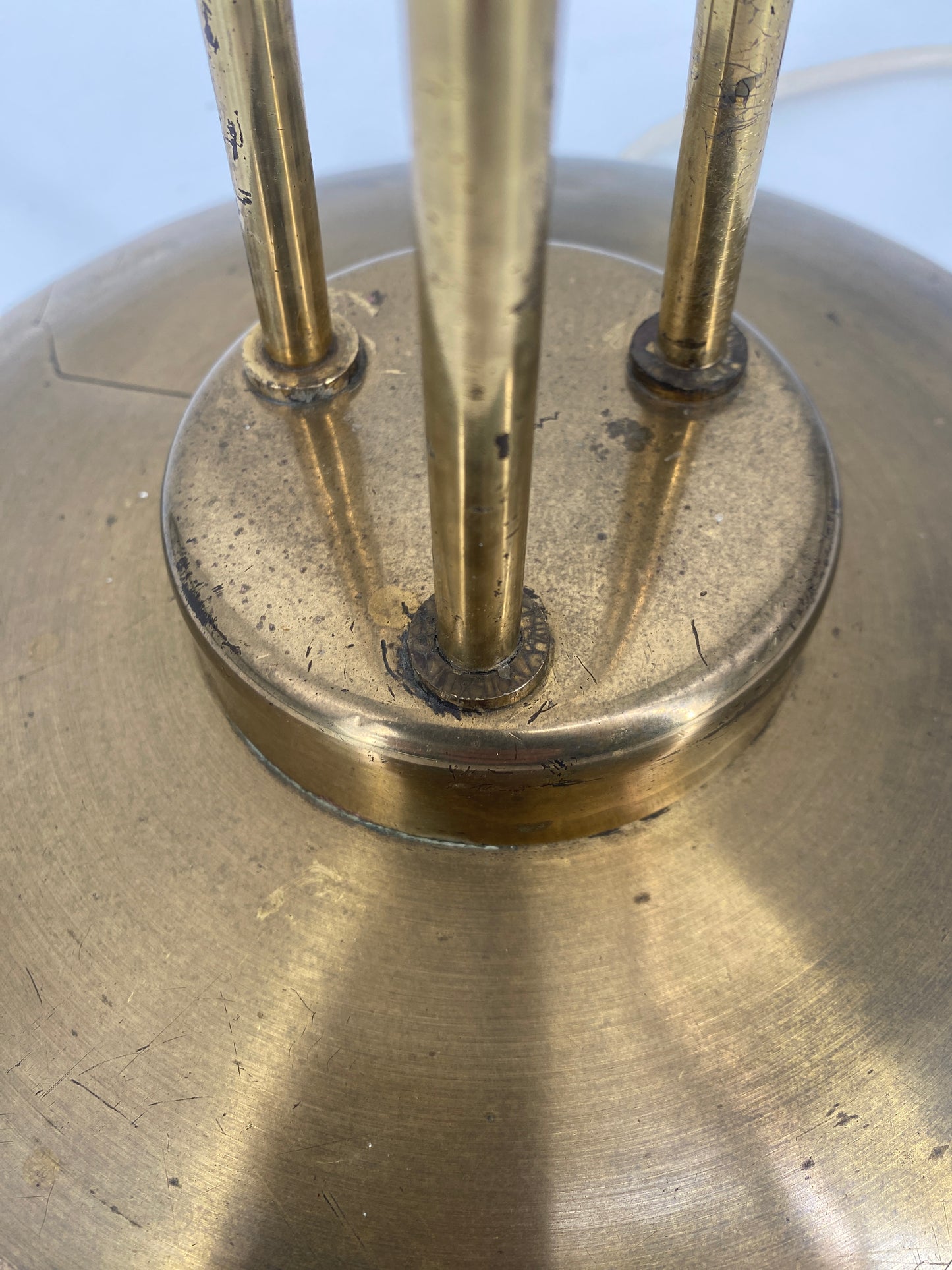 Stehlampe Messing, 50er