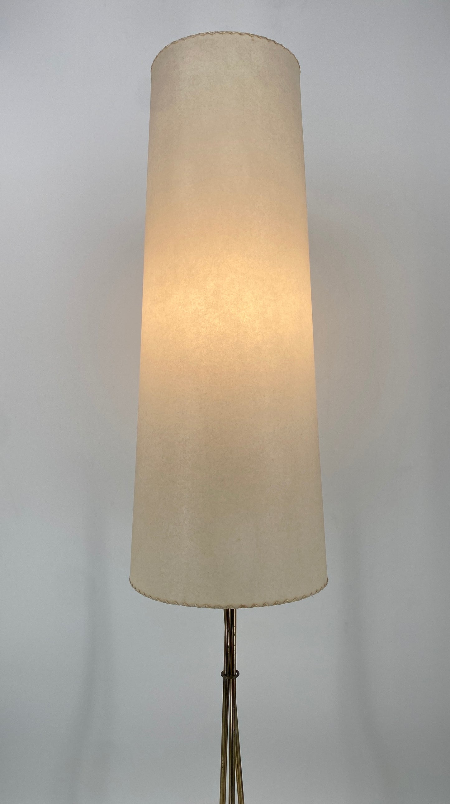 Stehlampe Messing, 50er