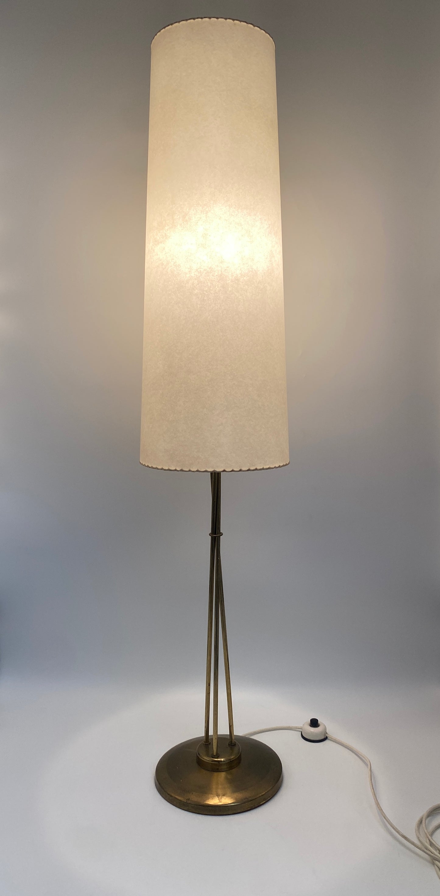 Stehlampe Messing, 50er