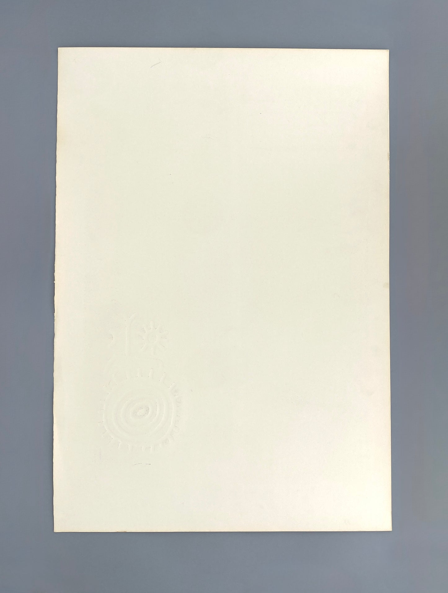 Signierter und nummerierter Siebdruck mit Prägung von Karl-Heinz Franke (1916‒2006)