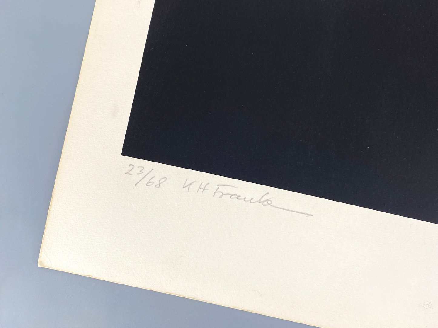 Signierter und nummerierter Siebdruck mit Prägung von Karl-Heinz Franke (1916‒2006)