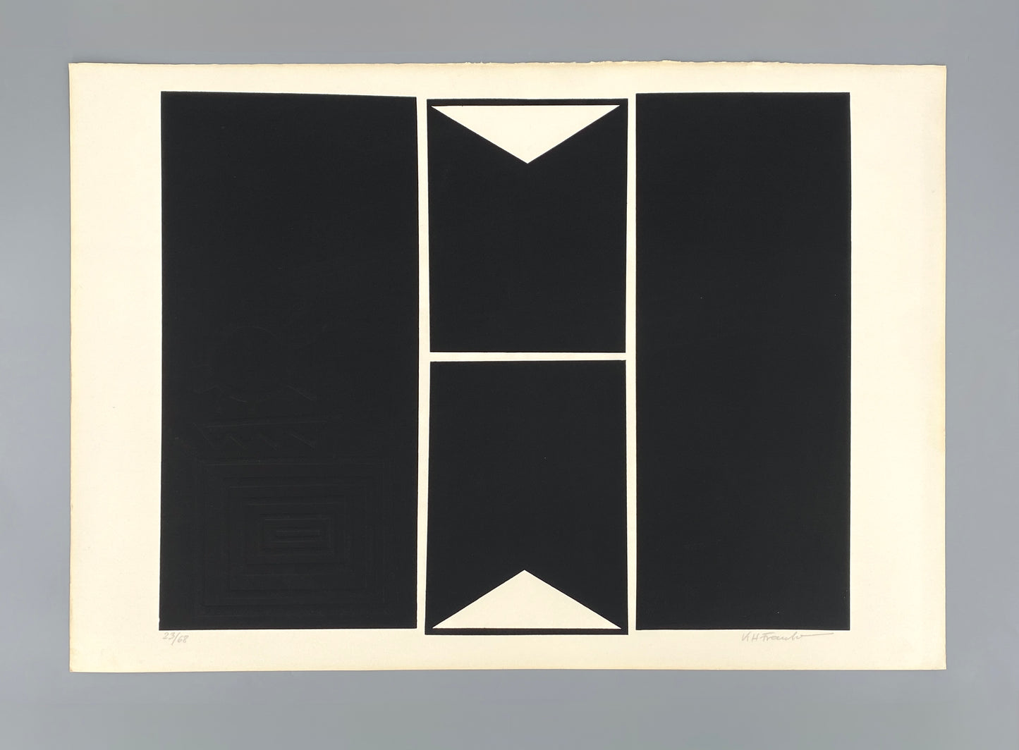 Signierter und nummerierter Siebdruck mit Prägedruck von Karl-Heinz Franke (1916‒2006)