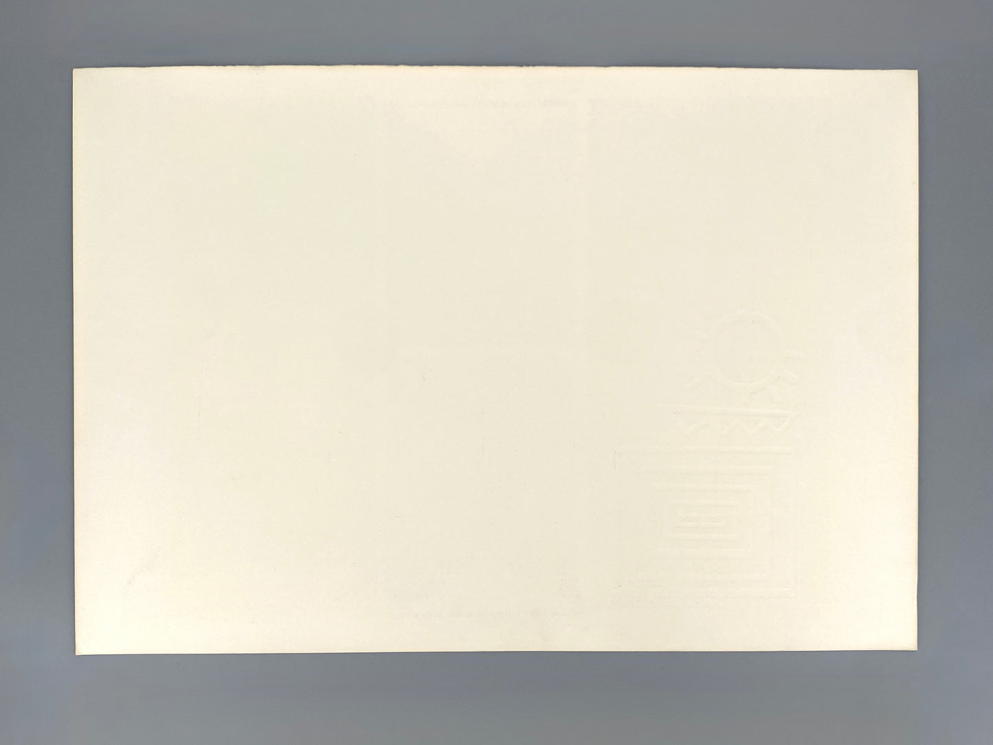 Signierter und nummerierter Siebdruck mit Prägedruck von Karl-Heinz Franke (1916‒2006)