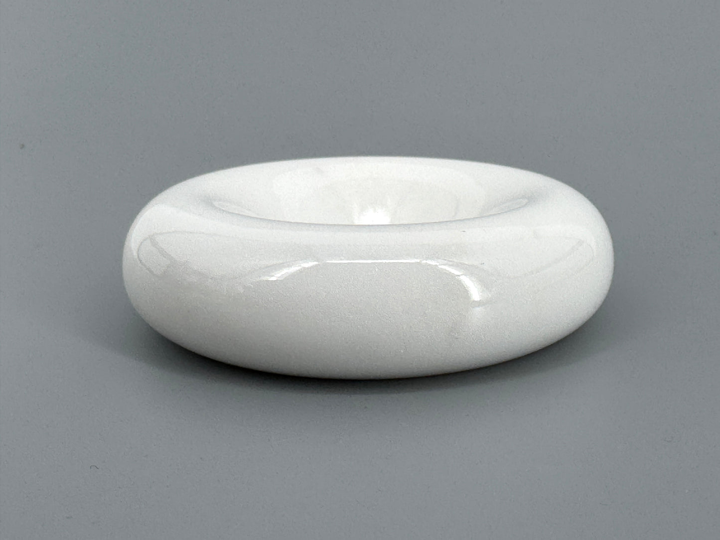 Kleine Schale von Up & Up aus weißem Carrara Marmor, Italien 70er