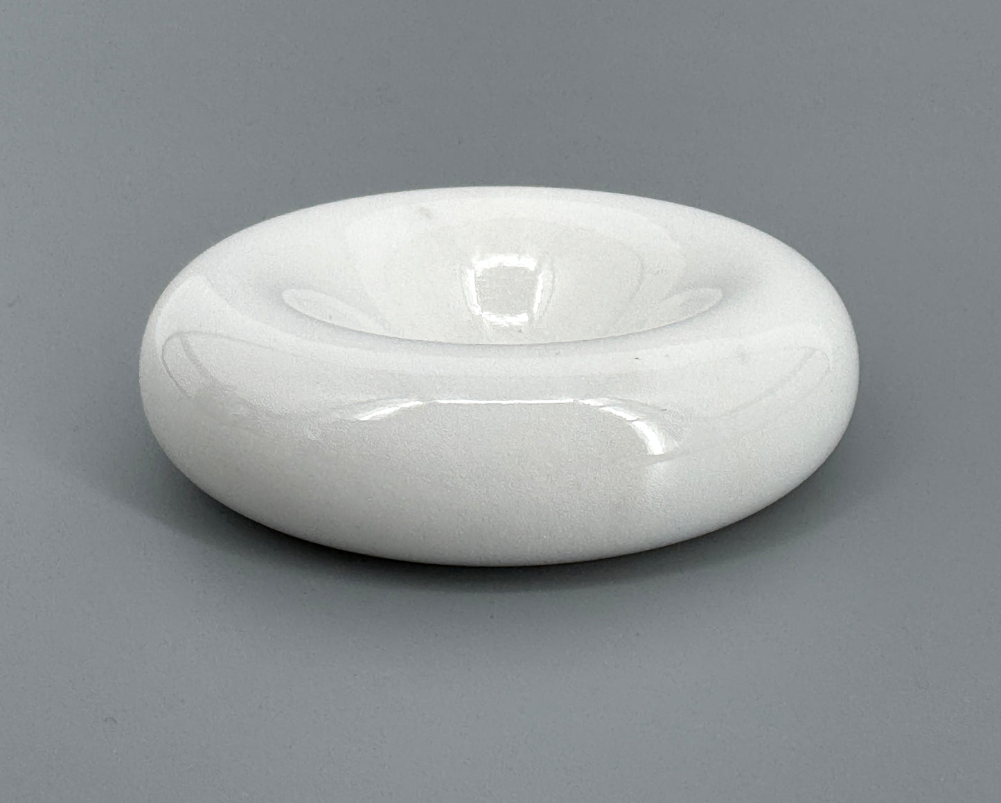 Kleine Schale von Up & Up aus weißem Carrara Marmor, Italien 70er