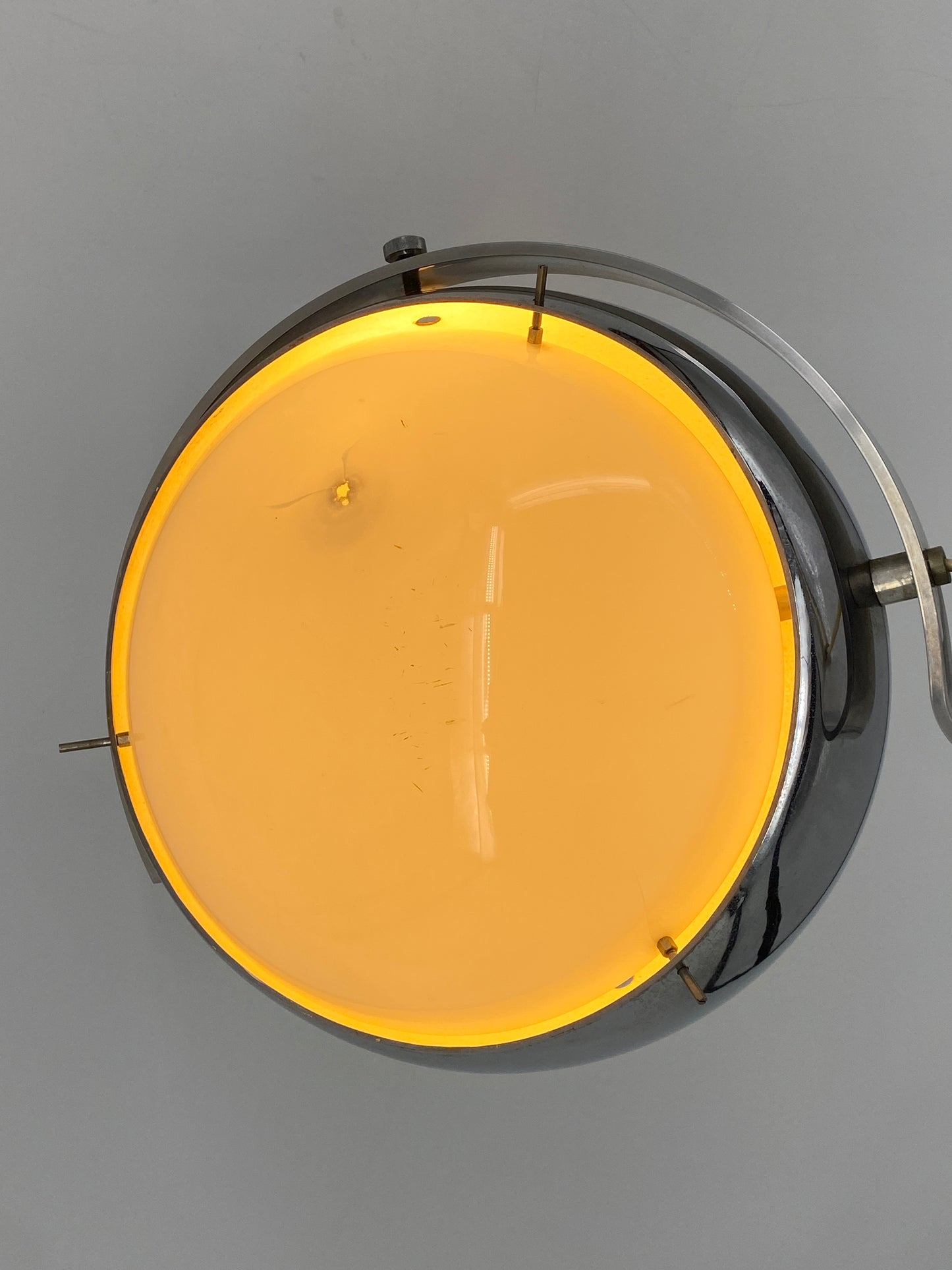 Einzigartige Eyeball-Bogenlampe, Space Age Design aus Italien, 1970er