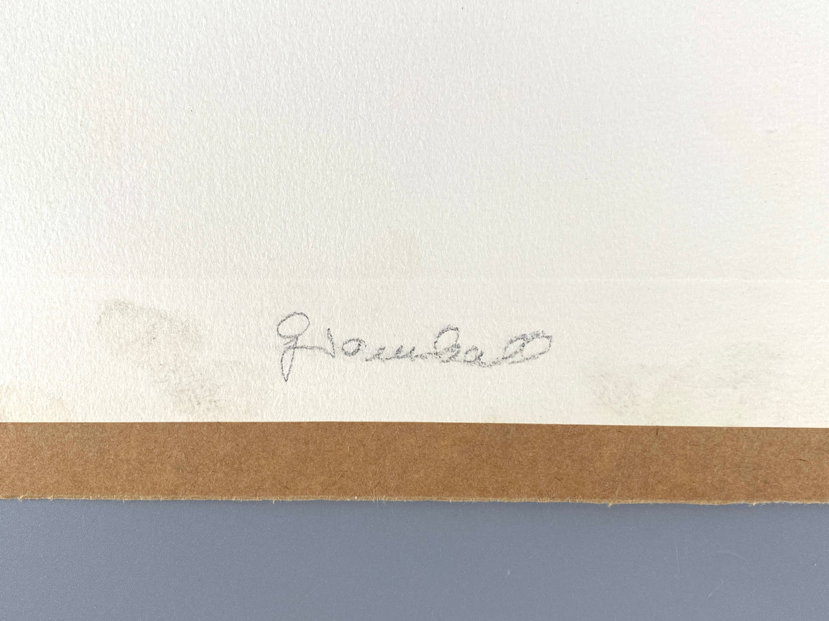 Signierter Prägedruck von Raimund Girke (1930–2002), 1972