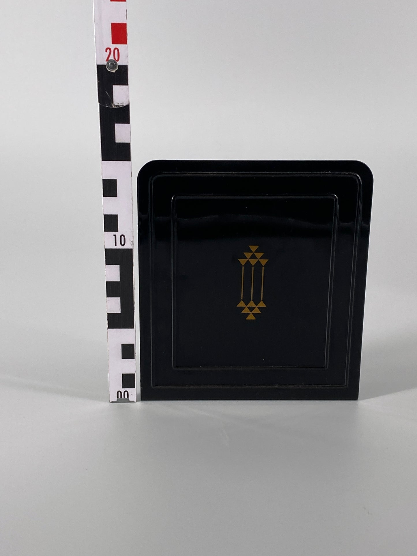 6 Buchstützen von Soennecken aus schwarz lackiertem Metall, Art Deco