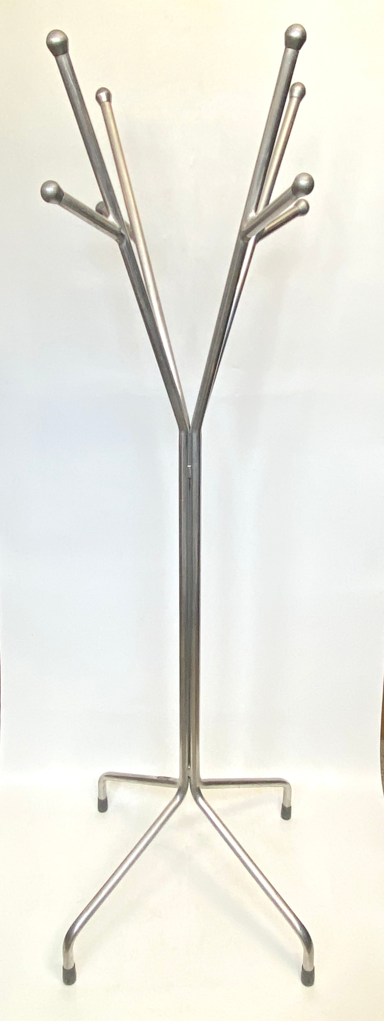 Garderobenständer, Aluminium, Italien, 1970er Jahre