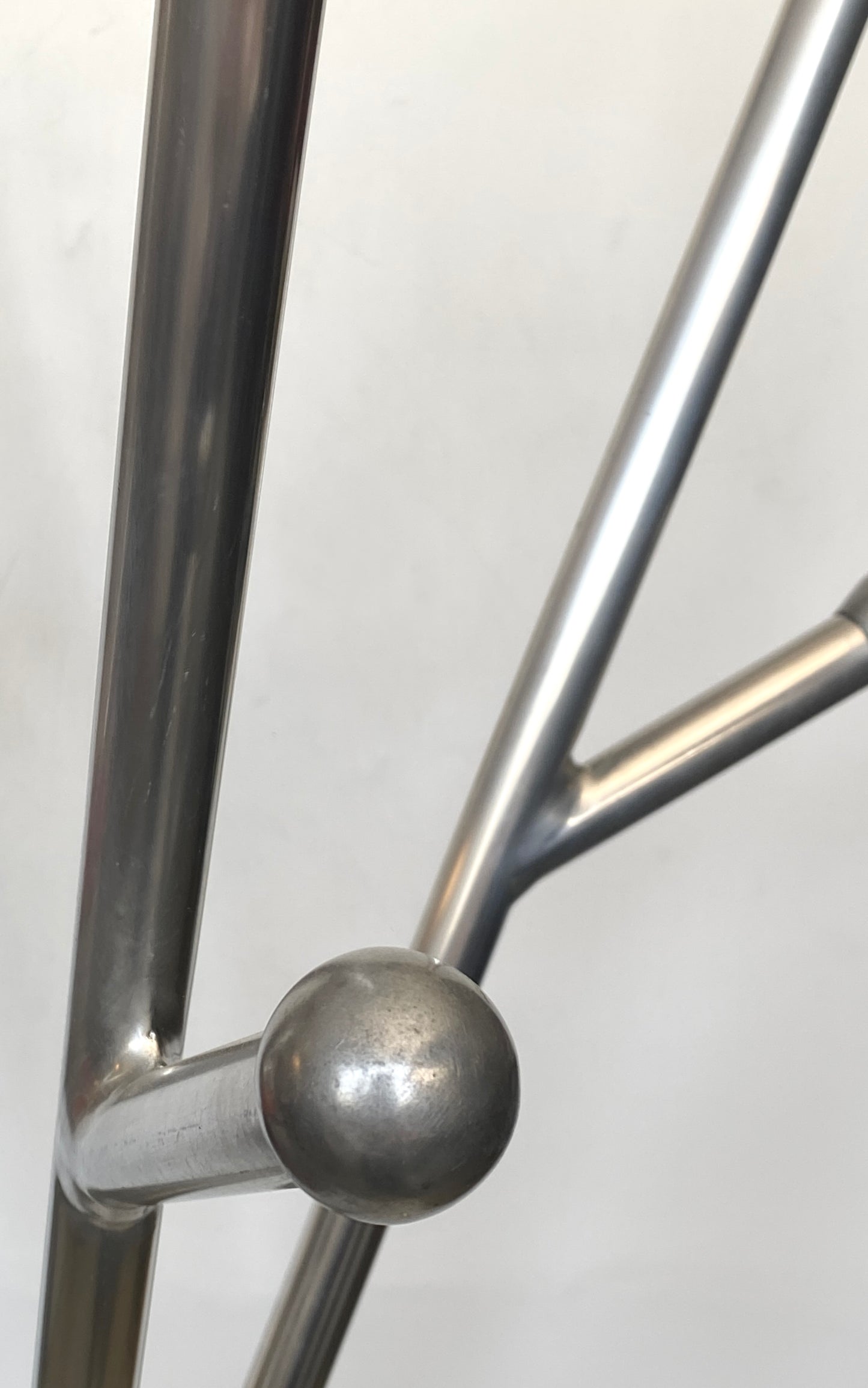 Garderobenständer, Aluminium, Italien, 1970er Jahre