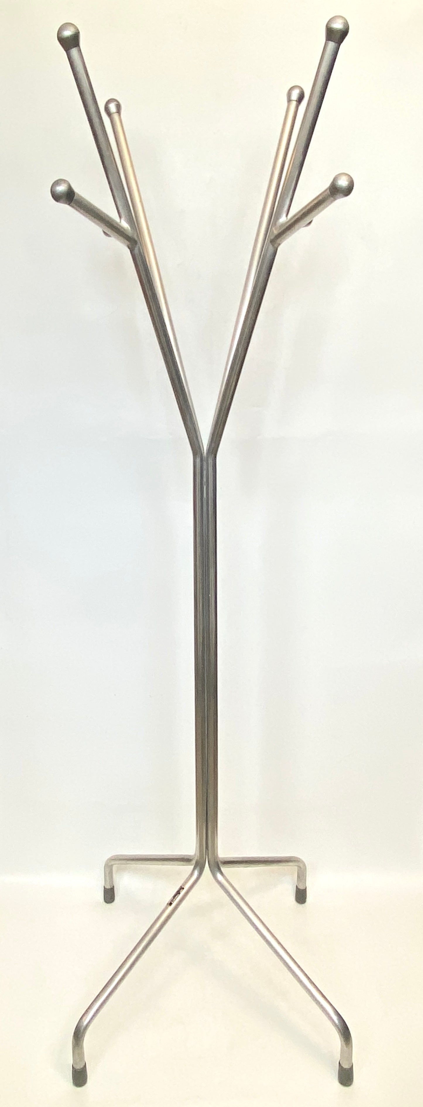 Garderobenständer, Aluminium, Italien, 1970er Jahre