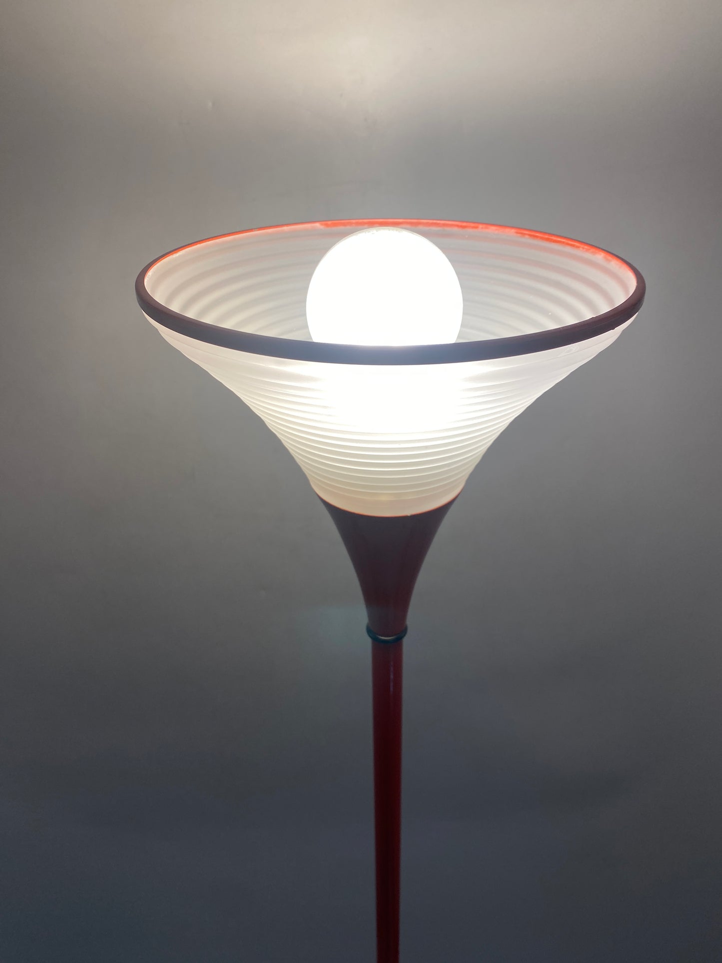 Stehlampe rotes POMO Design Italien, 1980er