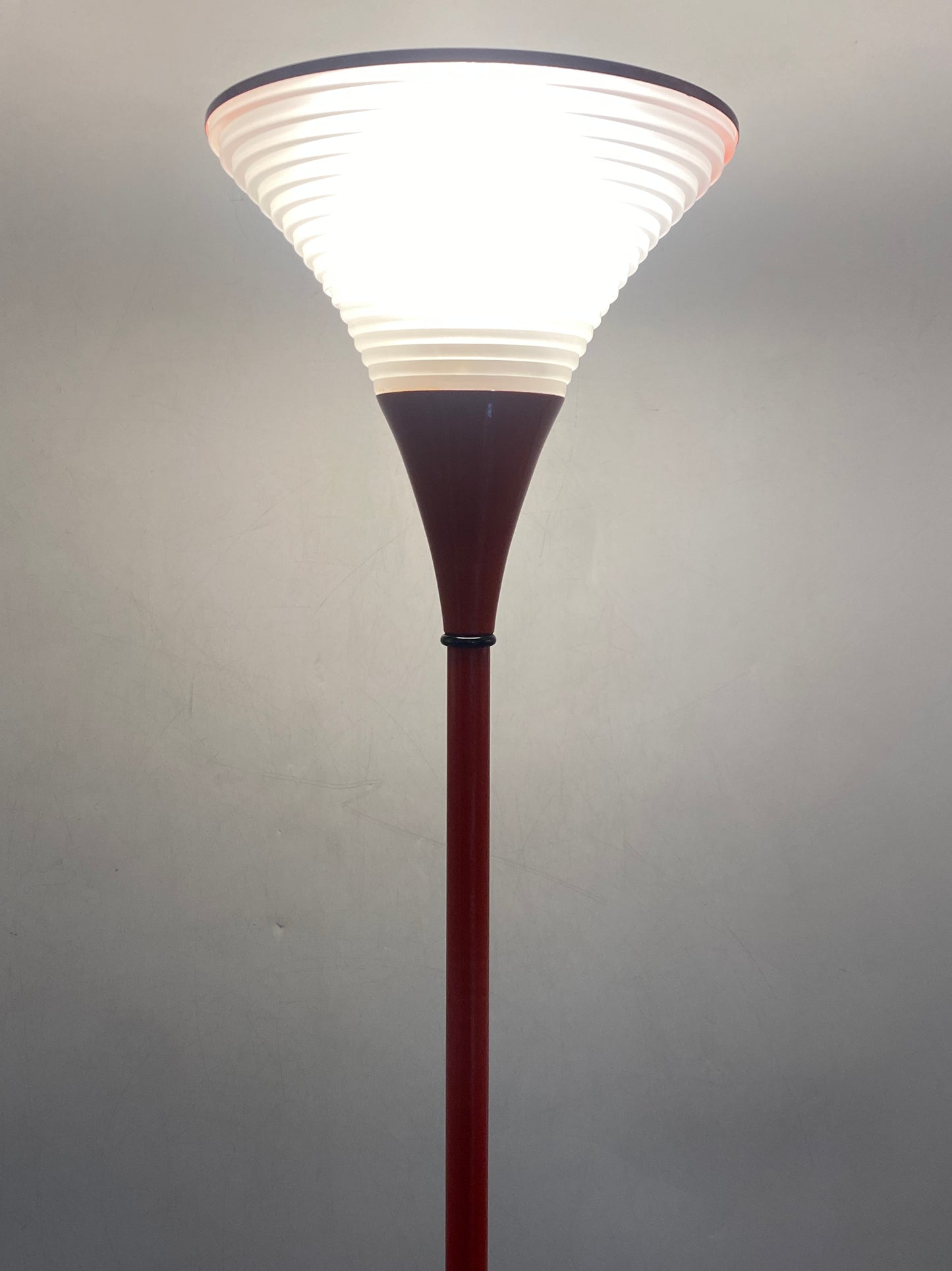 Stehlampe rotes POMO Design Italien, 1980er