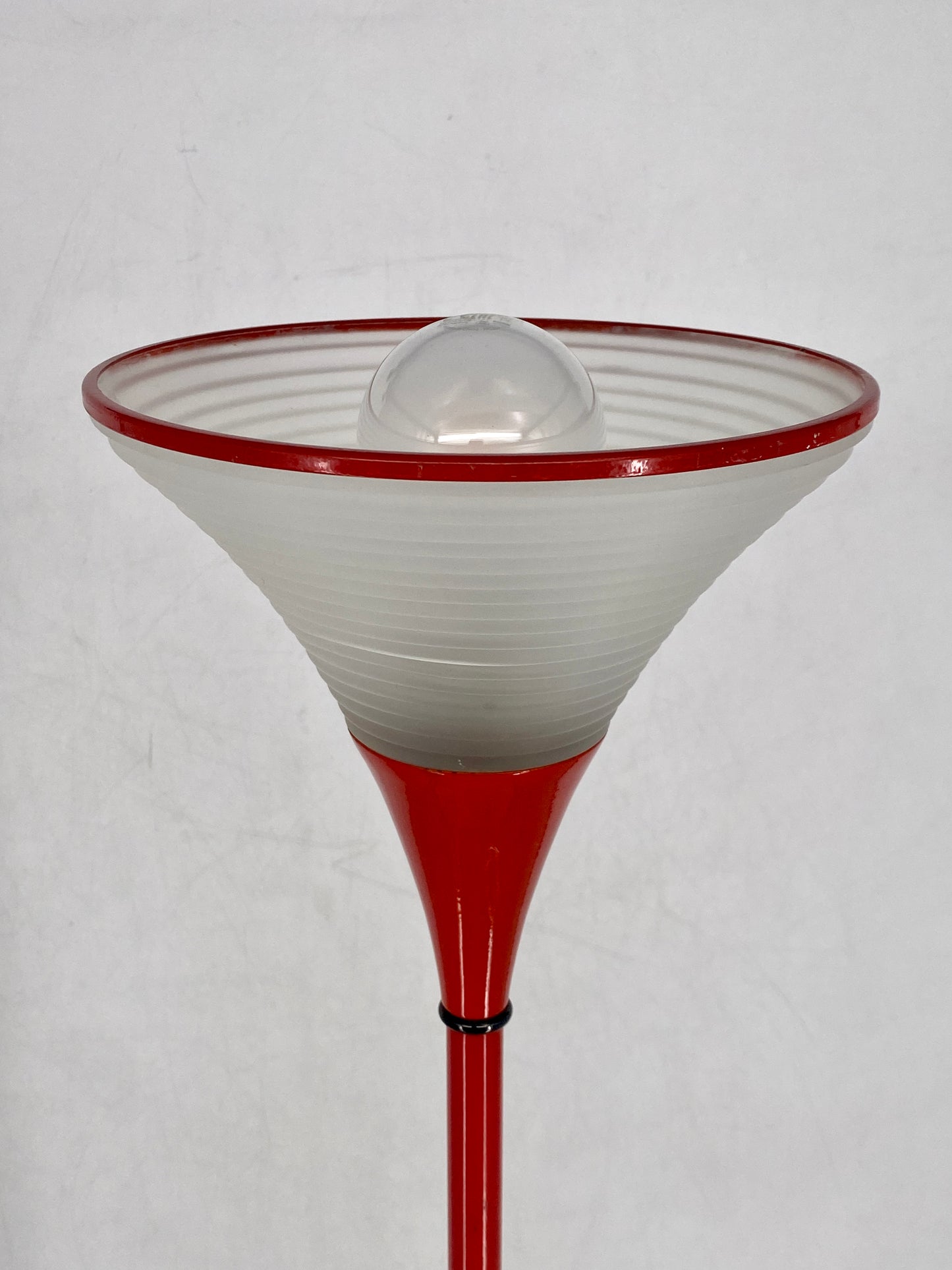 Stehlampe rotes POMO Design Italien, 1980er
