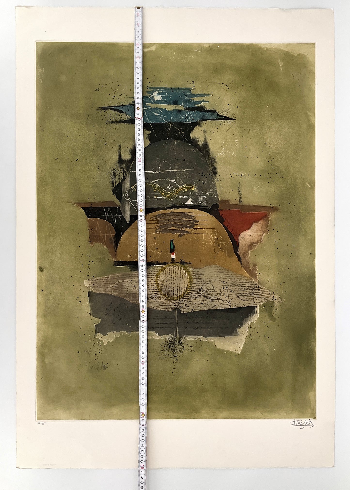 Farbradierung "L'ete de la Saint-Martin" von Johnny Friedländer, 1983