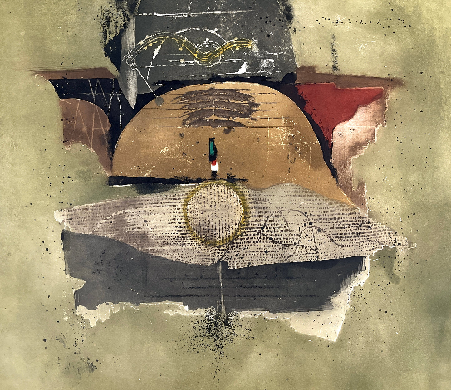 Farbradierung "L'ete de la Saint-Martin" von Johnny Friedländer, 1983