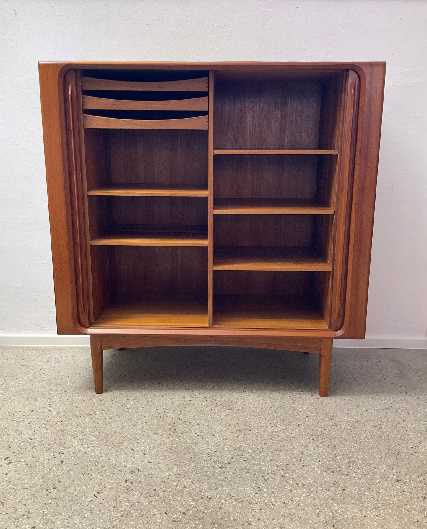 Highboard von Bernhard Pedersen für Bernhard Pedersen & Son aus Teakholz, Dänemark um 1960