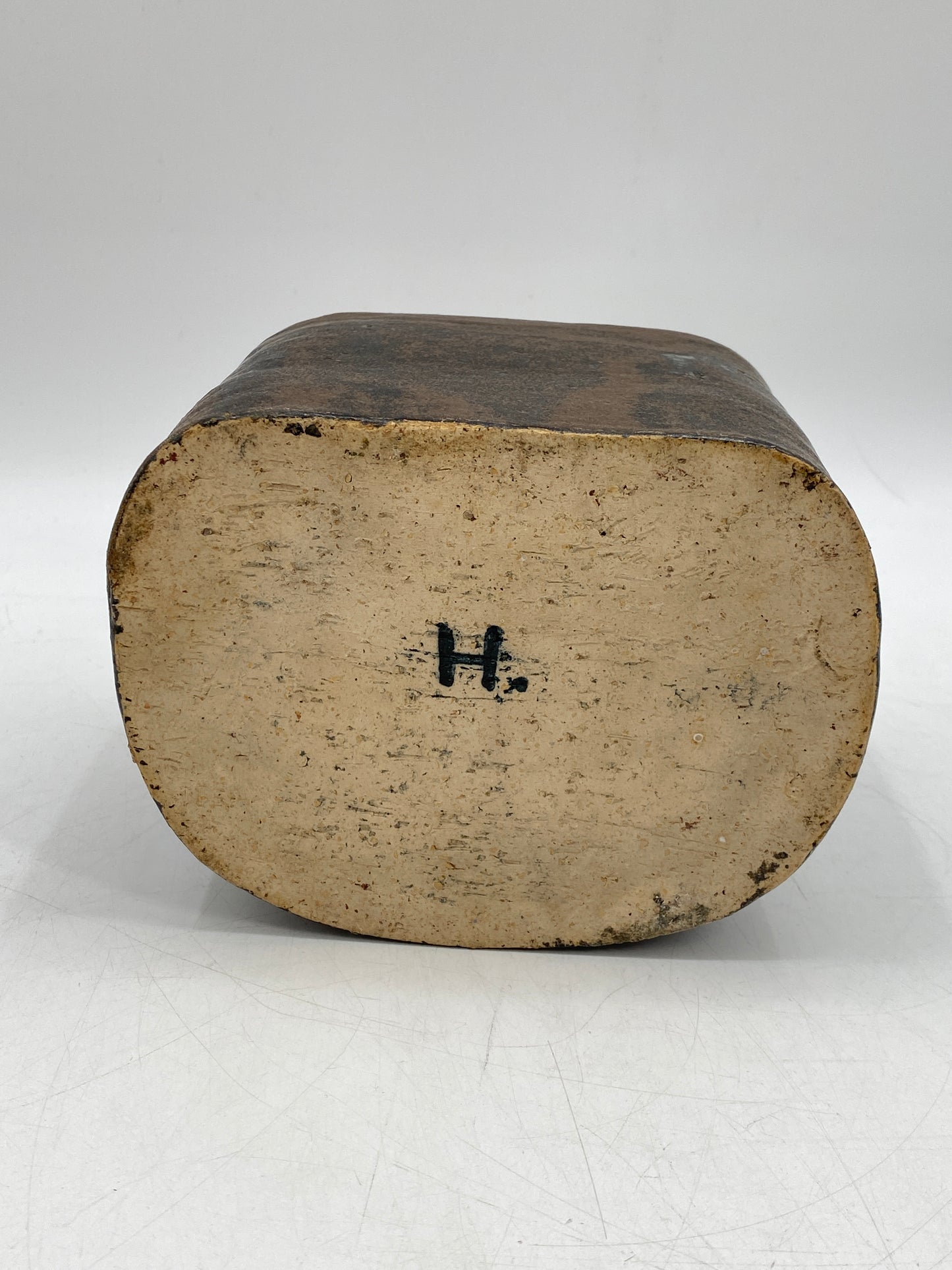 Keramikvase von Gisbert & Barbara Haberland mit H. Signatur, Mid Century