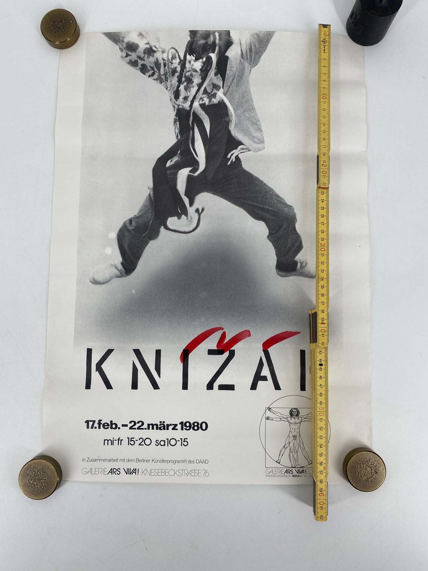 Ausstellungsplakat von Milan Knizak, 1980