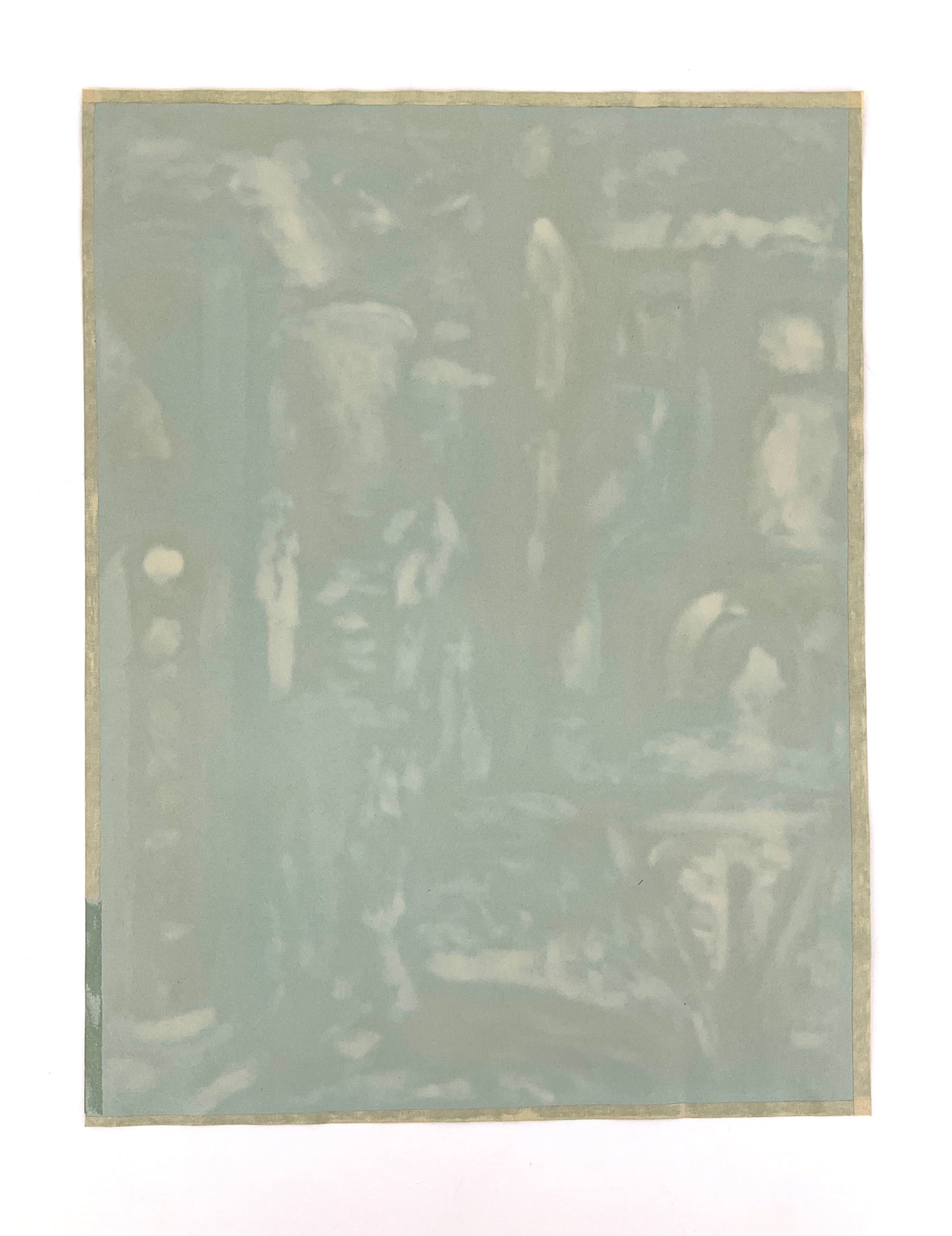 Acrylgemälde aus der Serie "Banlieue" von Paul Bader, alias PEBE, 1985